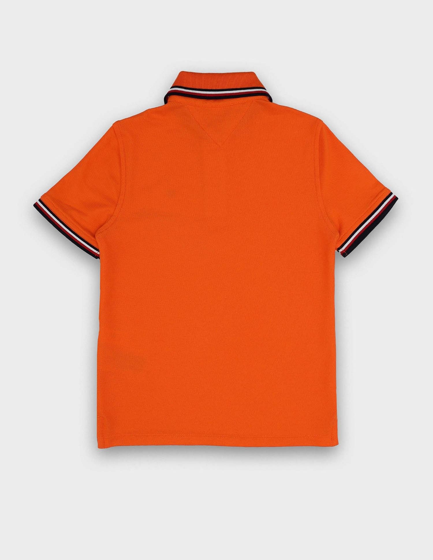 Tommy Hilfiger Kids Boys Solid Regular-Fit Cotton Polo Shirt