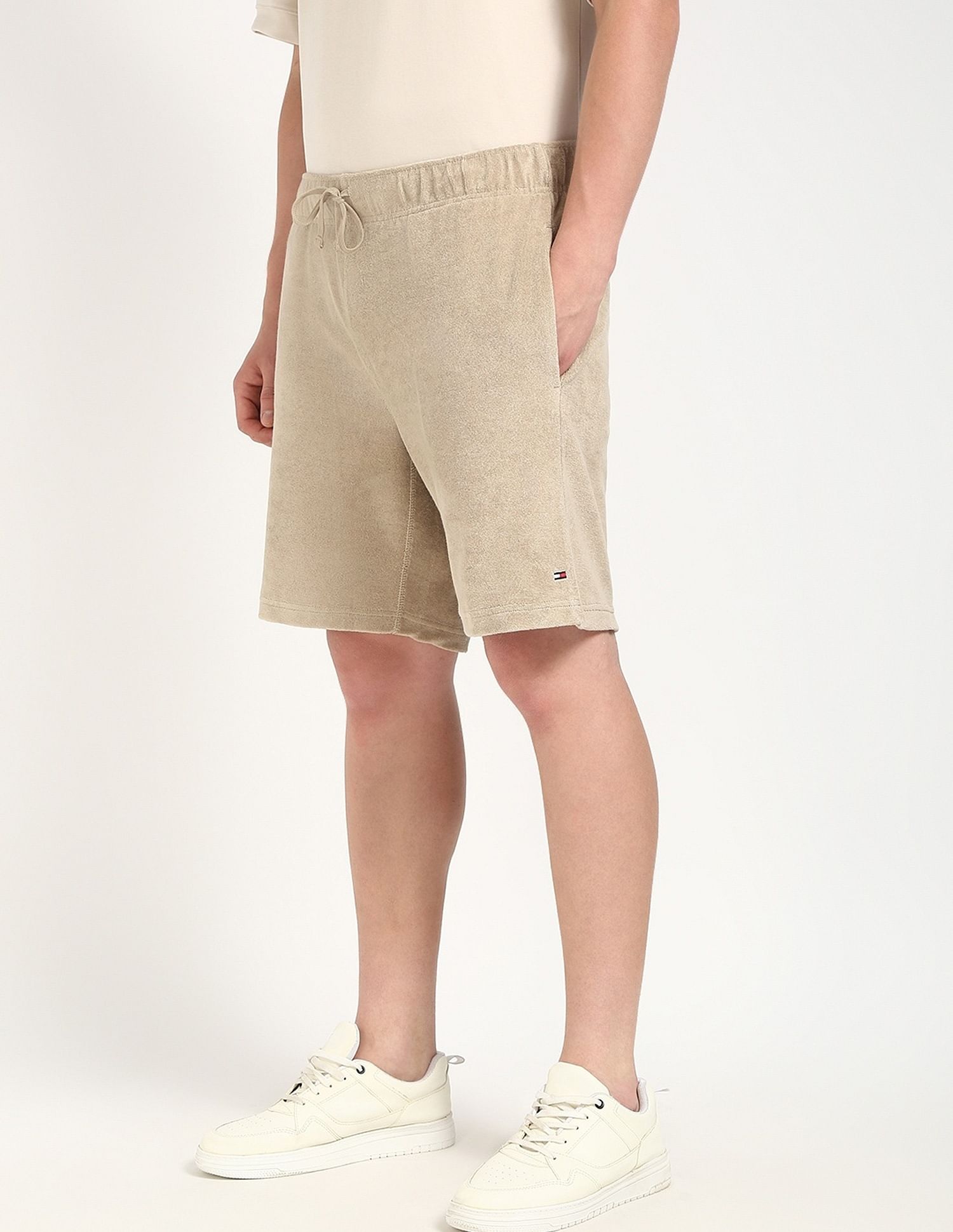Tommy Hilfiger Relaxed-Fit Solid High-Rise Shorts