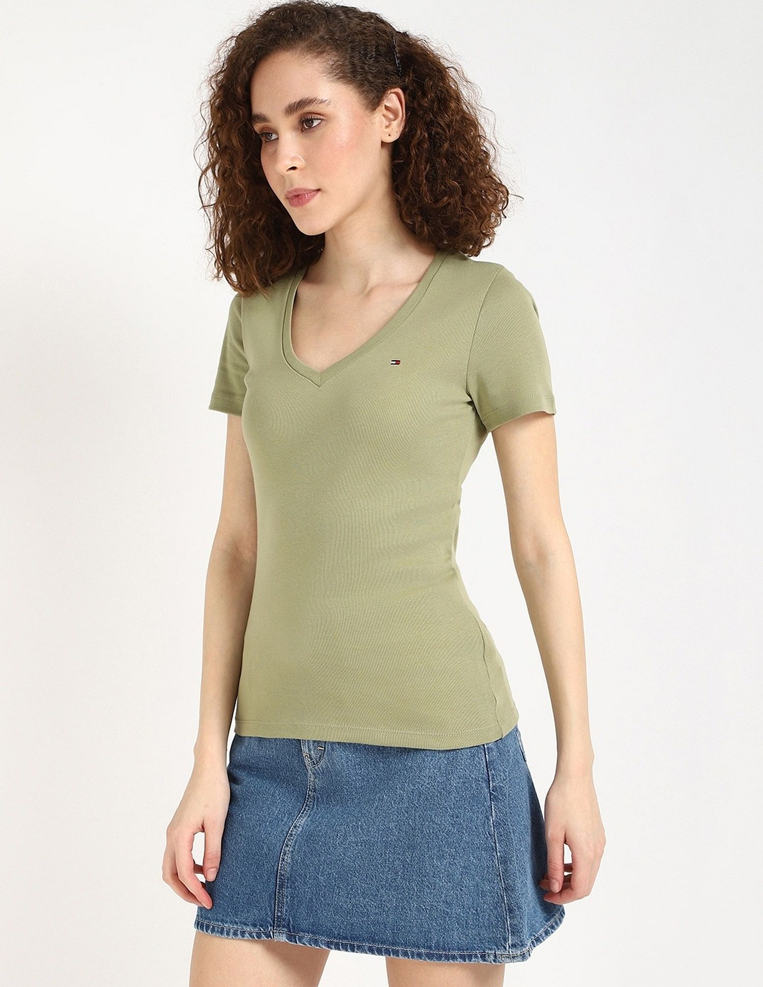 Tommy Hilfiger Solid Regular-Fit Cotton T-Shirt