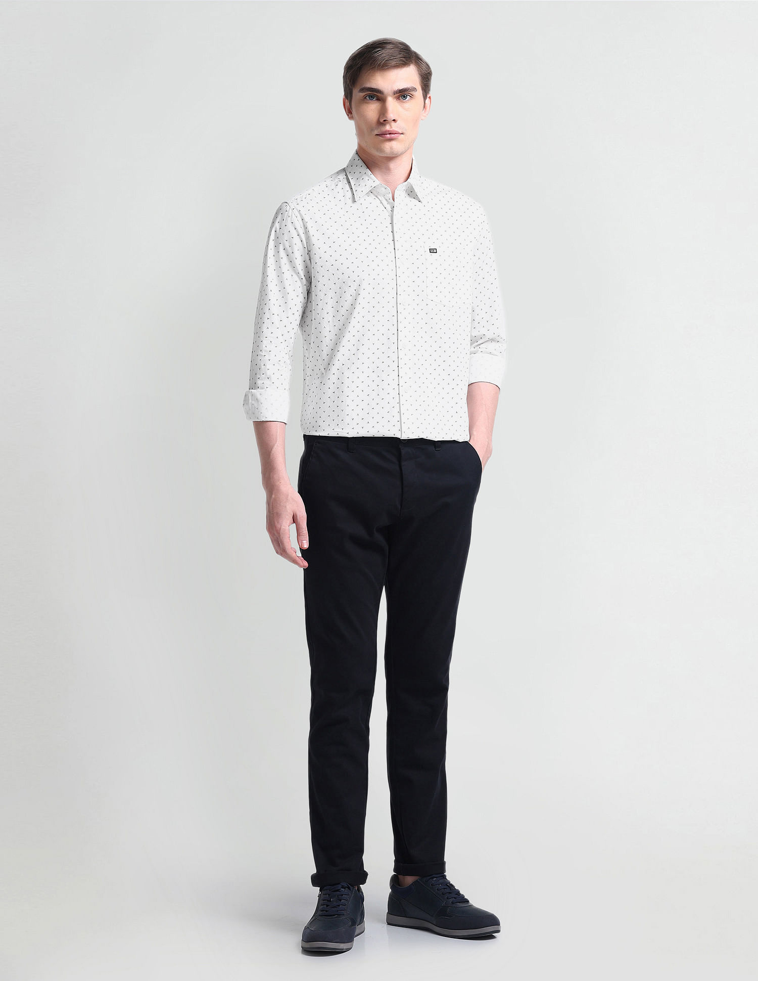 Arrow Sport Geometric Print Slim Fit Shirt