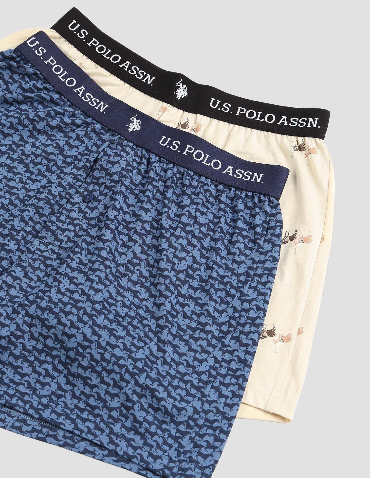 USPA Innerwear Printed Cotton OEX09 Boxers - Pack Of 2