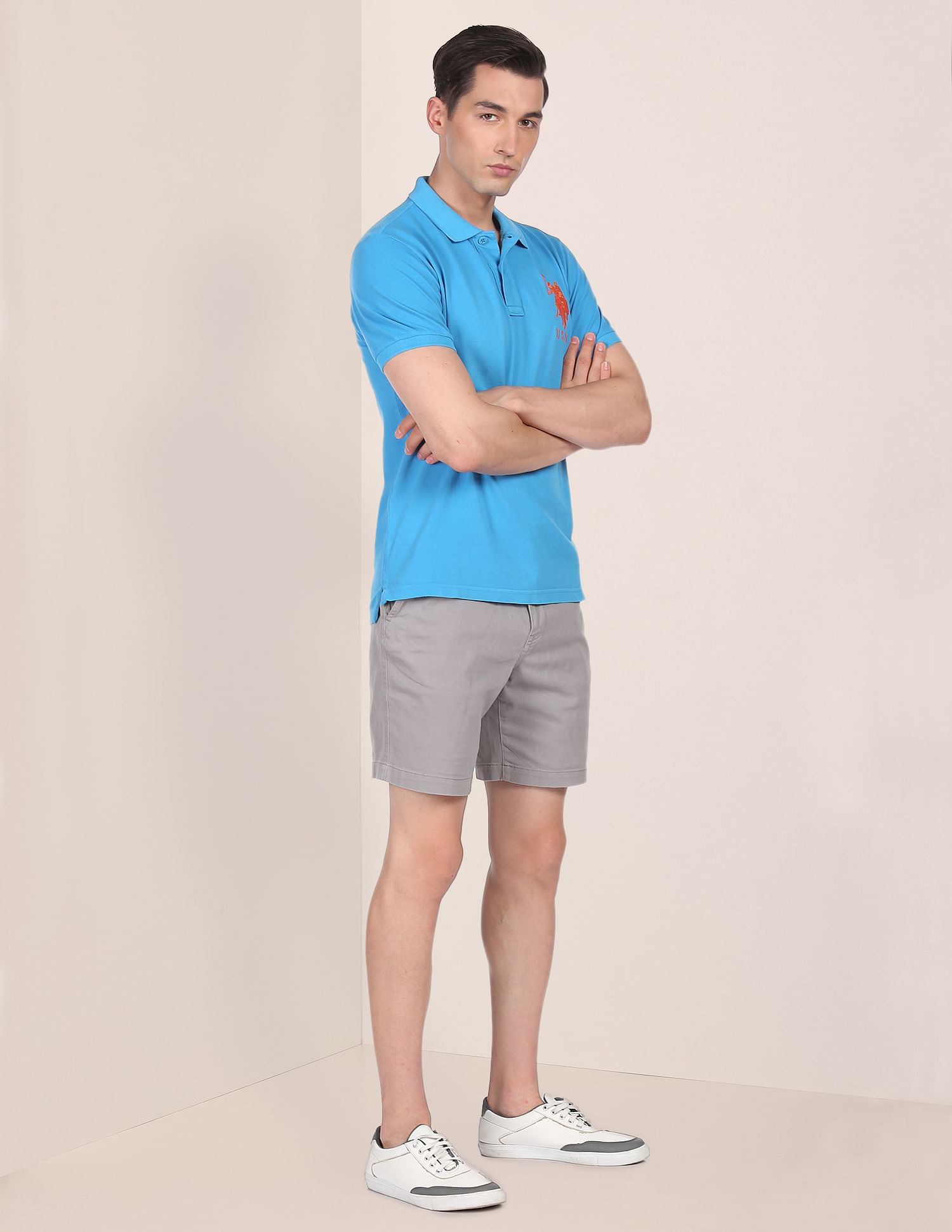 U.S. Polo Assn. Cotton Solid Polo Shirt