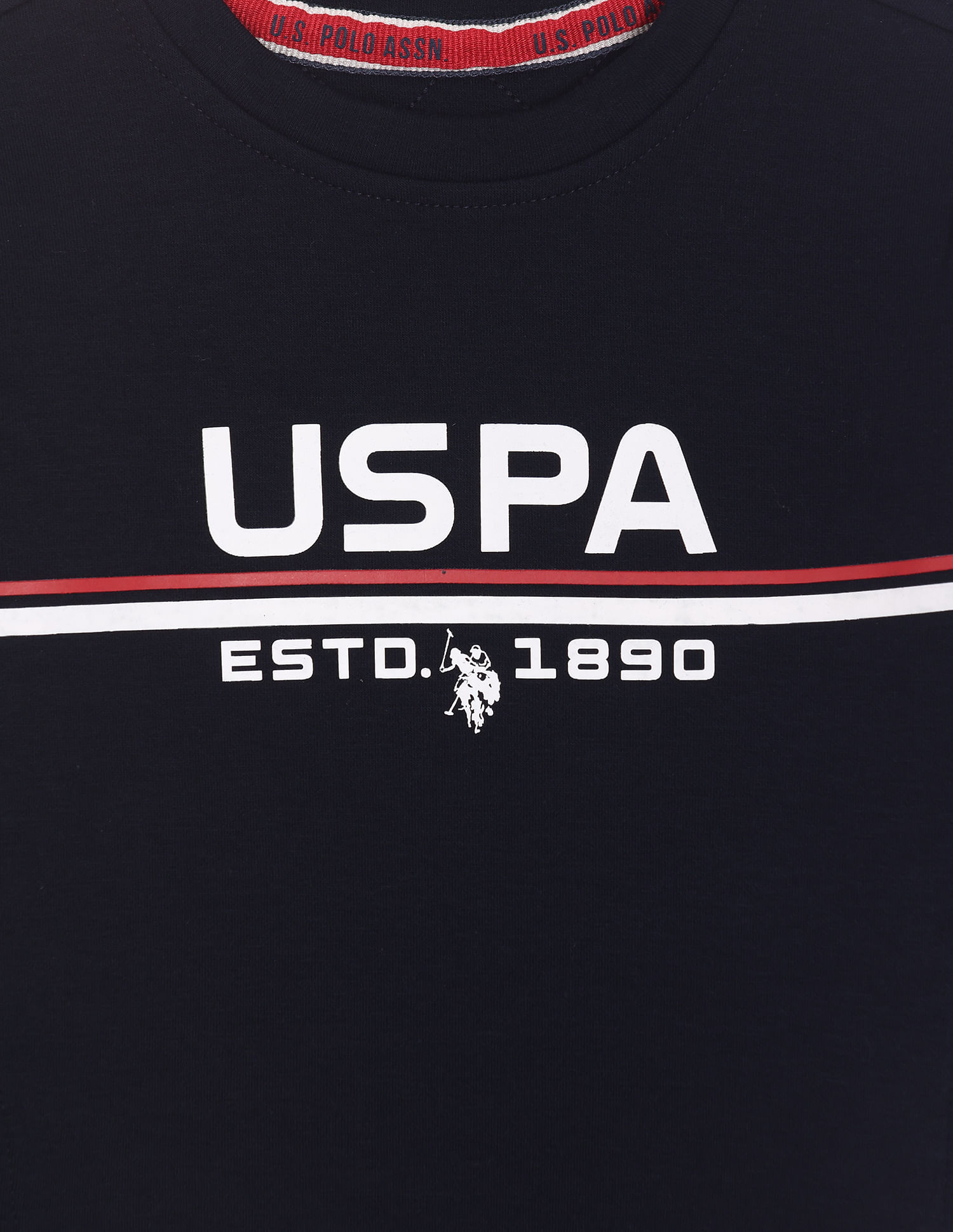 U.S. Polo Assn. Kids Solid Brand Print Sweatshirt