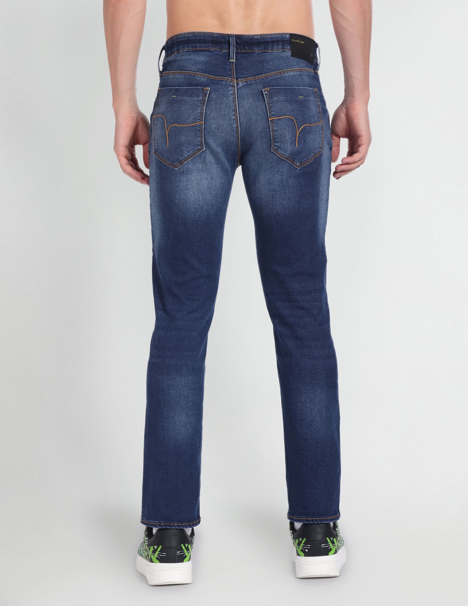 Flying Machine Michael Slim Tapered Stone Wash Jeans