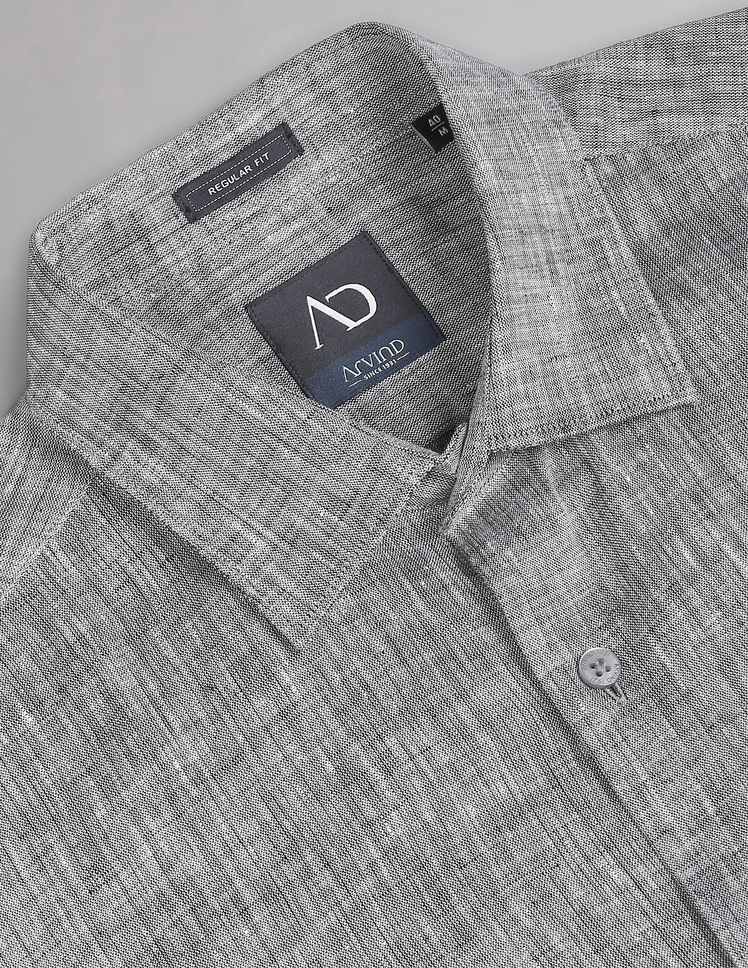 Buy AD by Arvind Short Sleeve Irish Linen Shirt