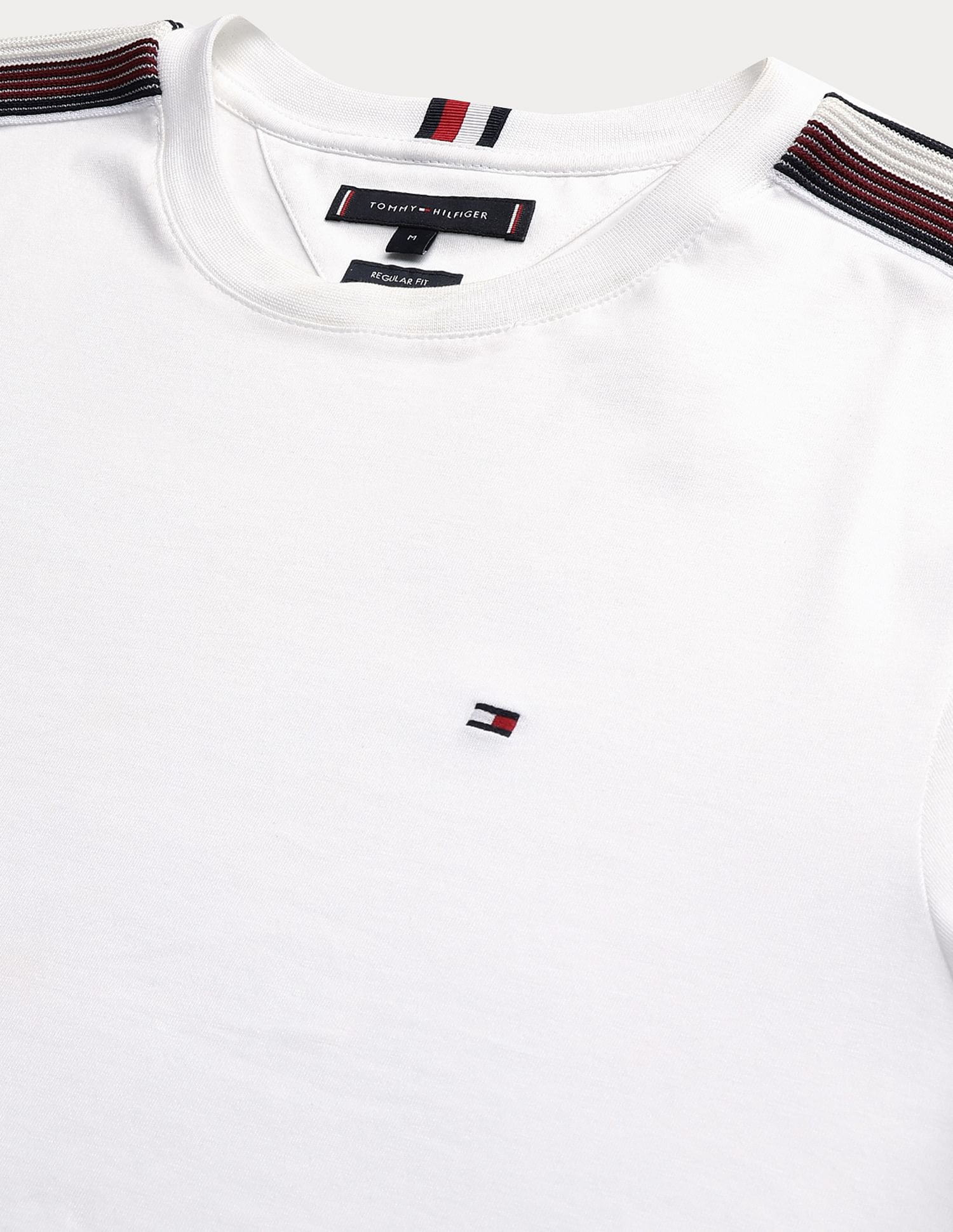 Tommy Hilfiger Shadow Stripe Detail Sleeve T-Shirt