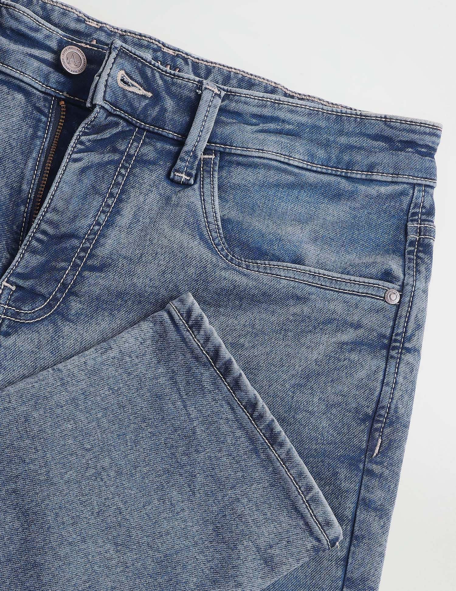 Arrow Sports Jameson Slim Fit Stone Wash Jeans