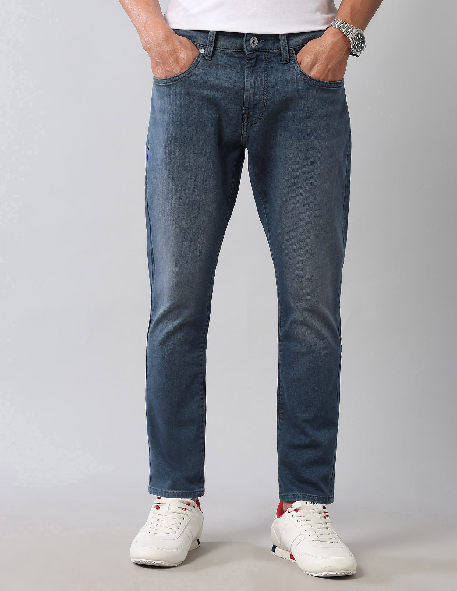 U.S. Polo Assn. Denim Co. Henry Tapered Fit Blue Super Stretch Jeans