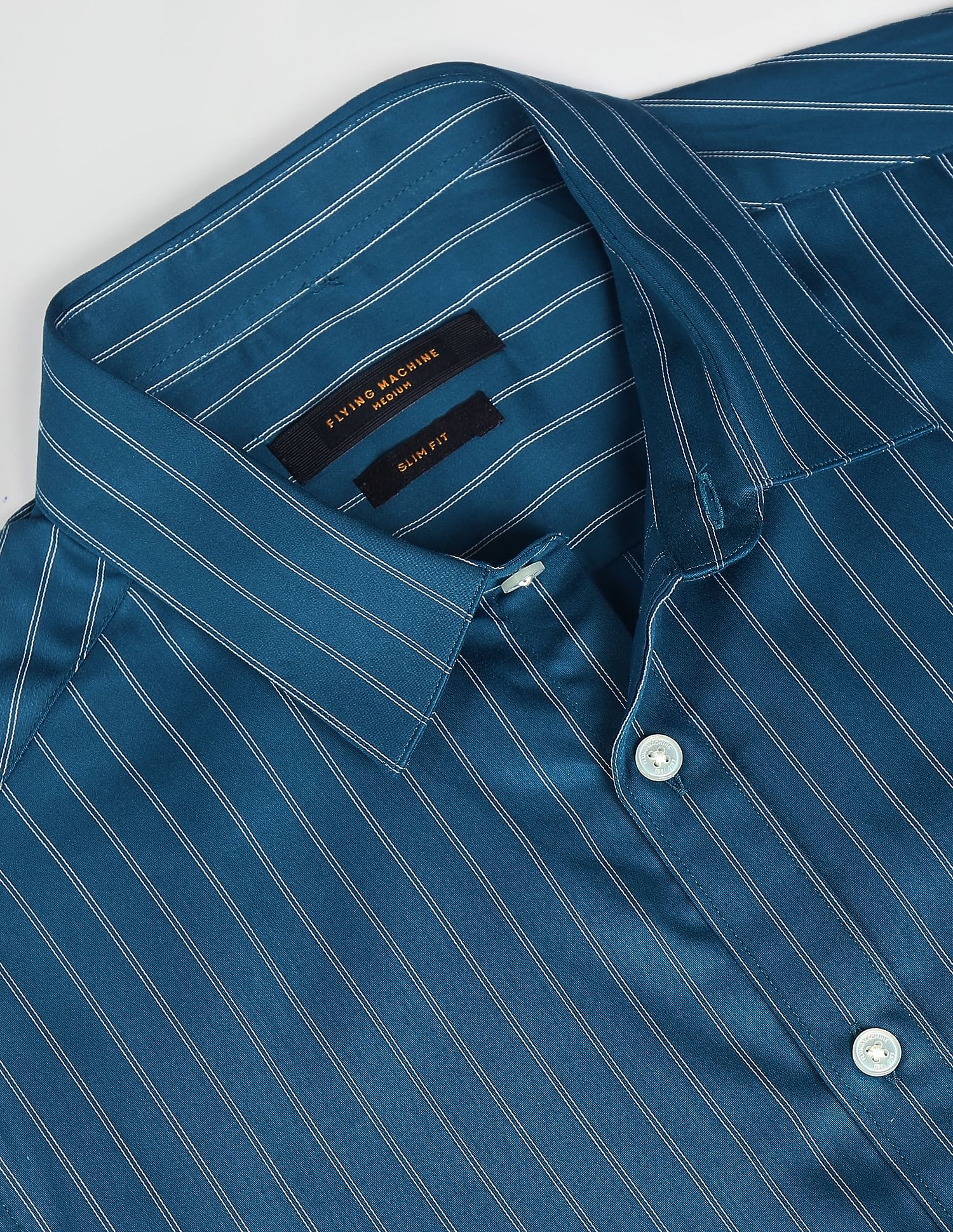 Flying Machine Vertical Stripe Slim Fit Shirt