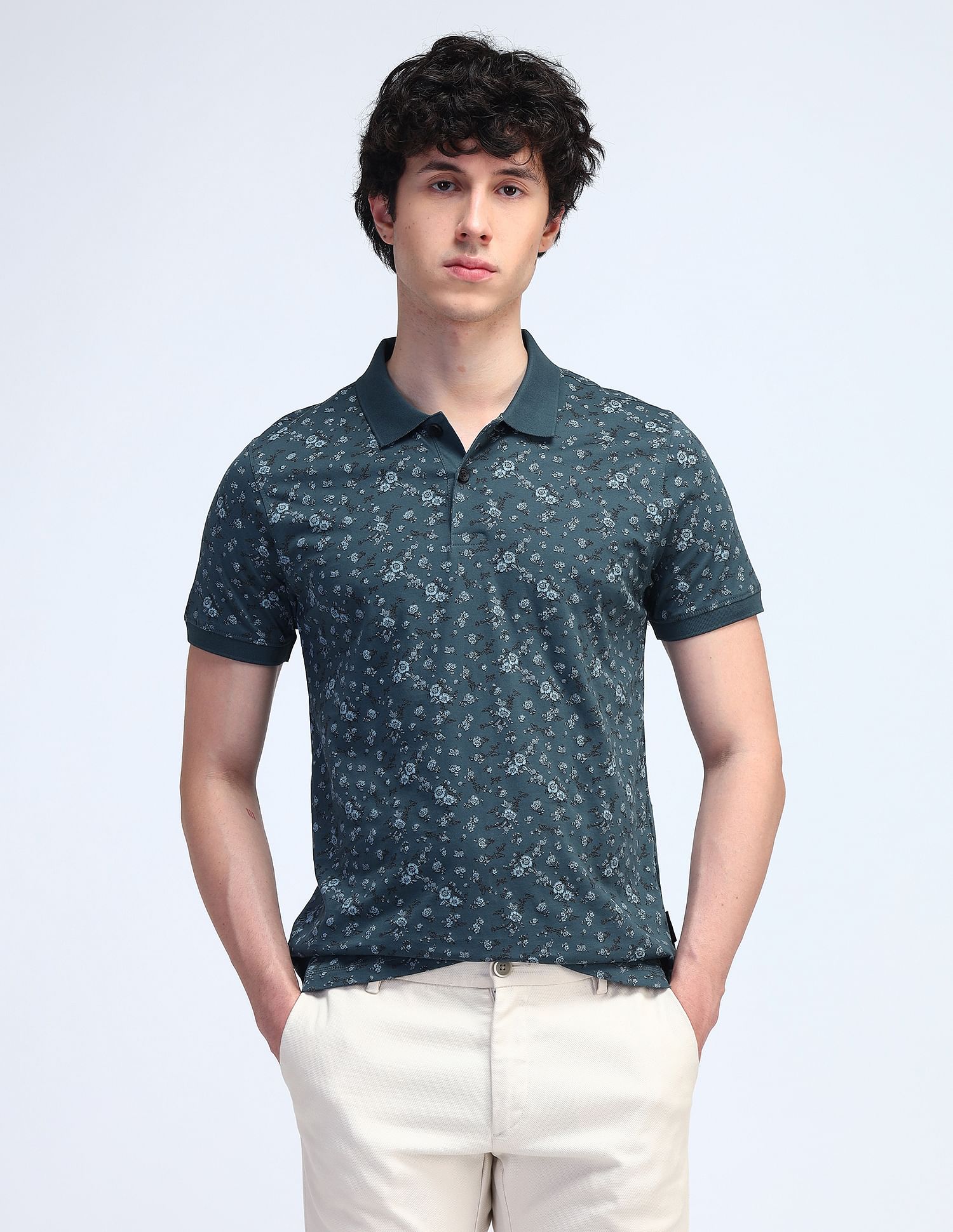Flying Machine Cotton Regular Fit Polo Shirt