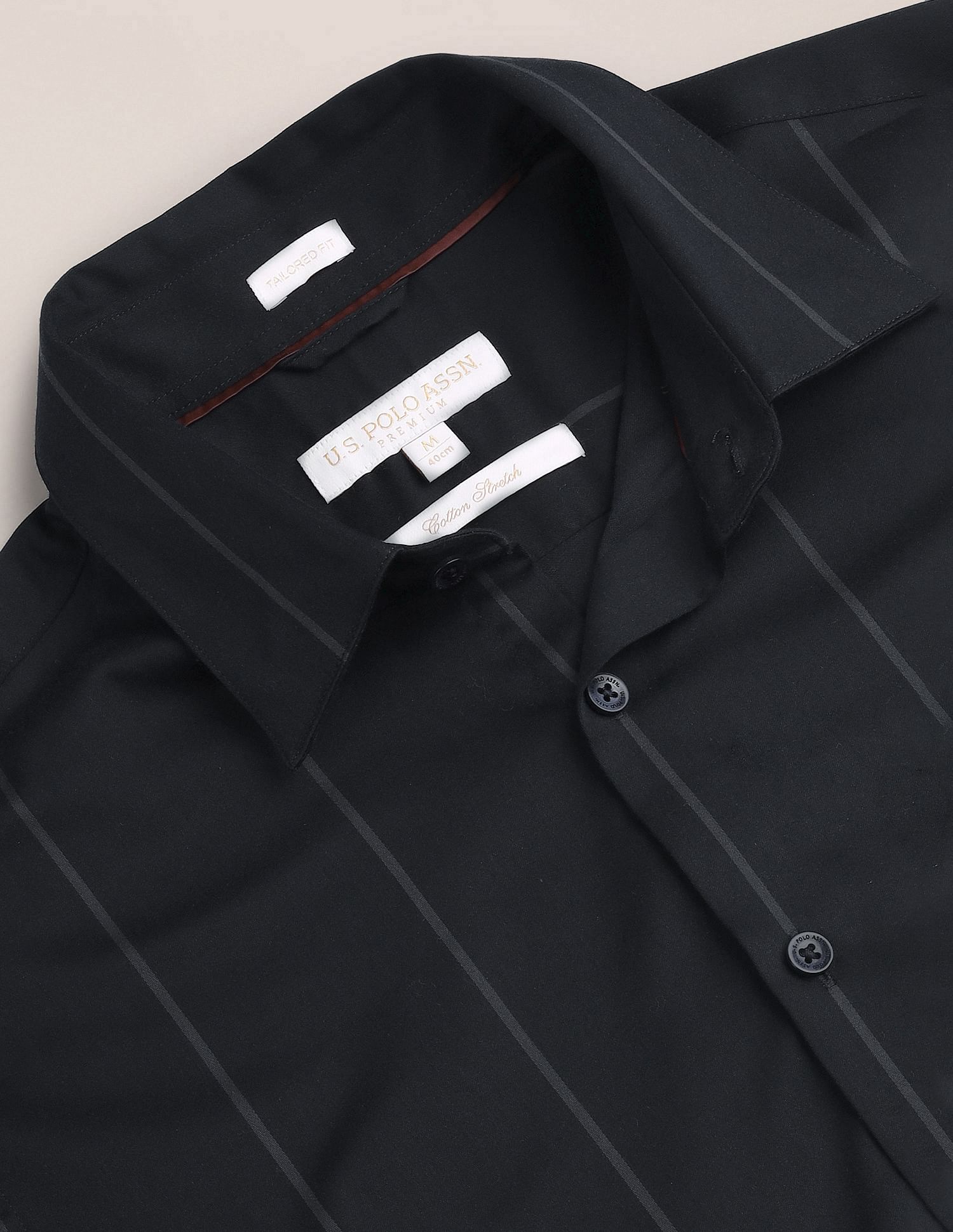 U.S. Polo Assn. Vertical Stripe Tailored Fit Shirt