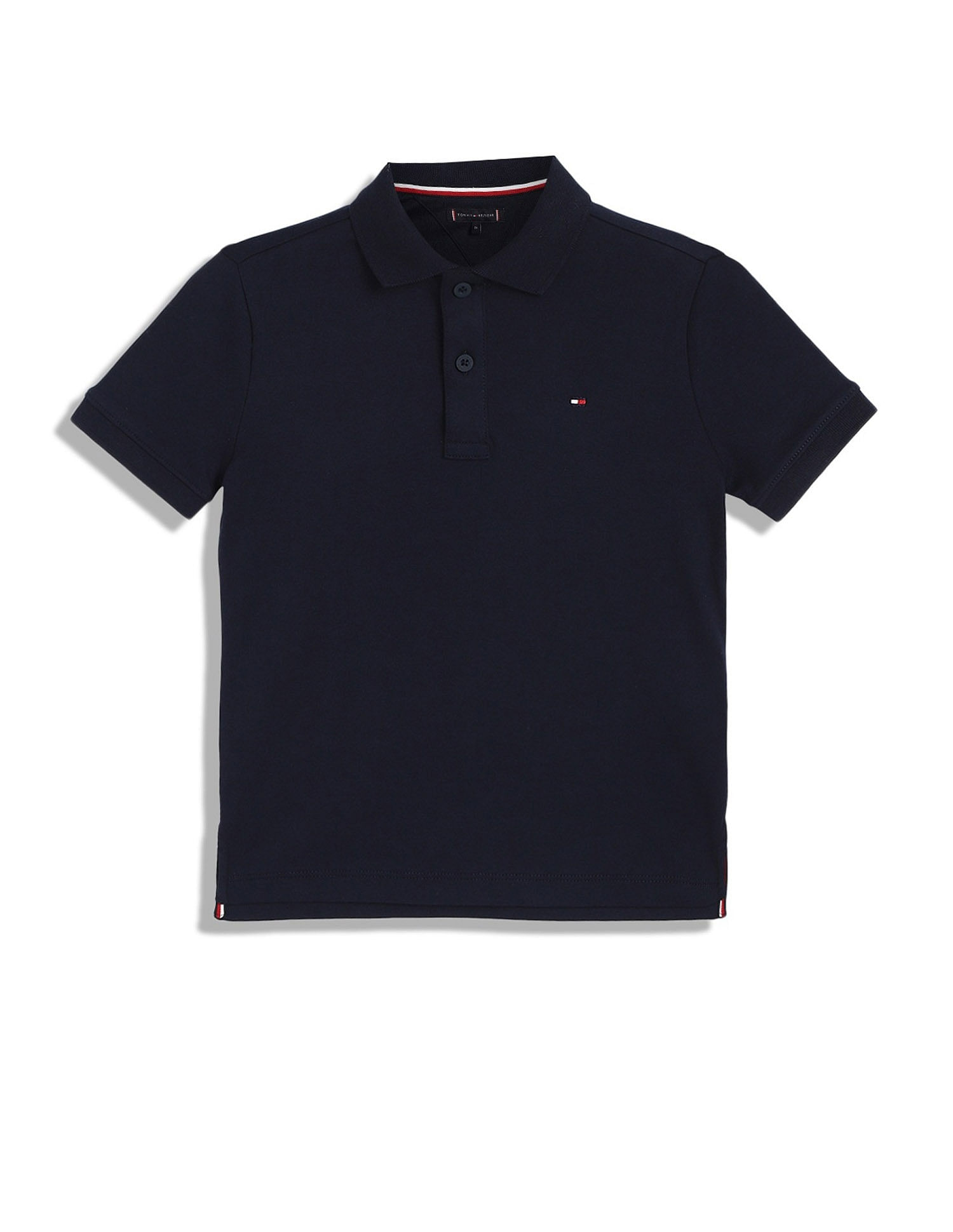 Tommy Hilfiger Kids Boys Solid Regular-Fit Cotton Polo T-Shirt