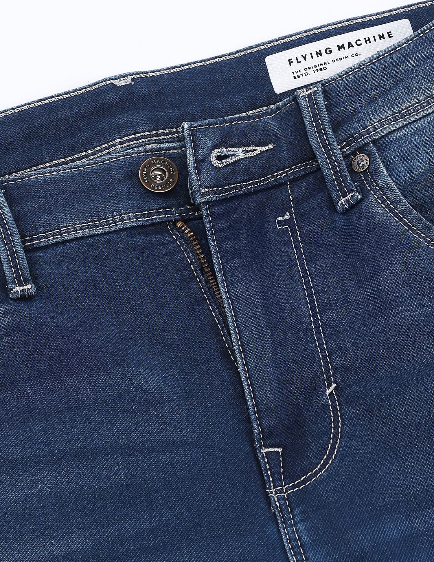 Flying Machine Slash Slim Tapered Jeans