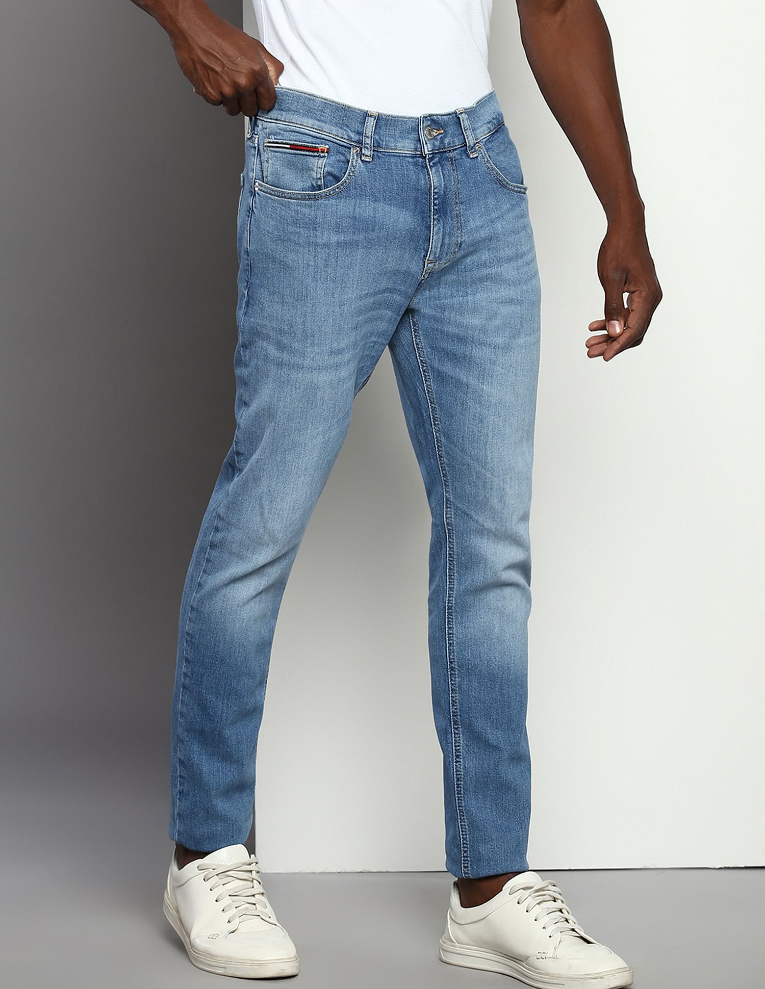 Tommy Hilfiger Mid Rise Austin Slim Tapered Fit  Jeans