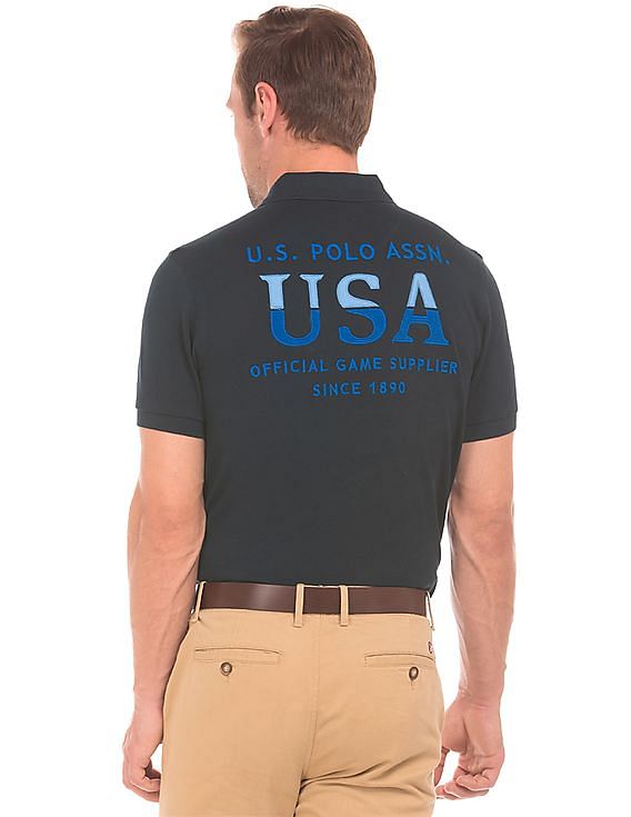 U.S. Polo Assn. Brand Embroidered Pique Polo Shirt