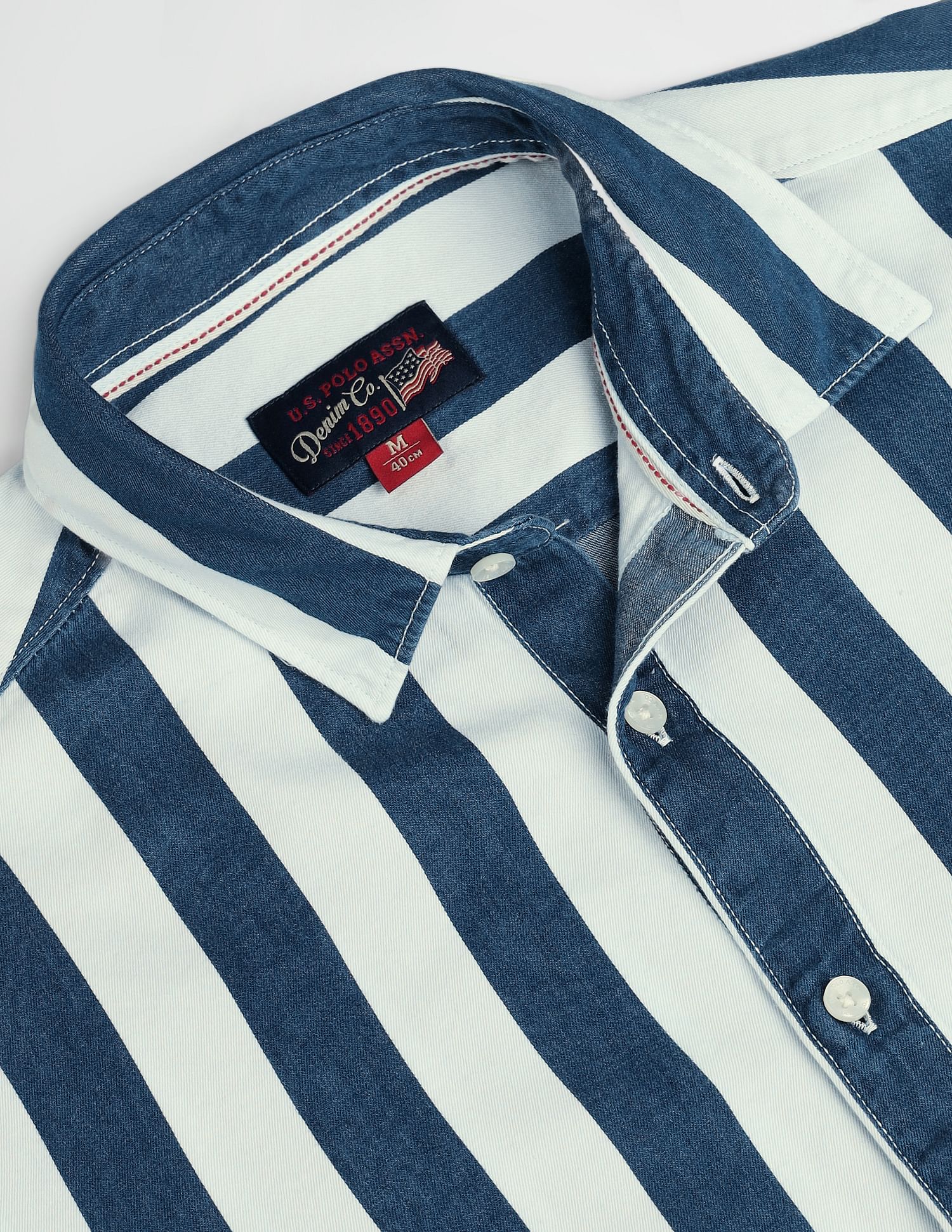 U.S. Polo Assn. Denim Co. Vertical Stripe Slim Fit Shirt