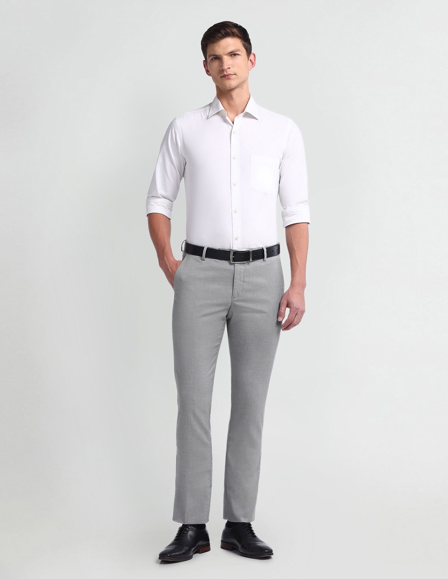 Arrow Mid Rise Tapered fit Trousers