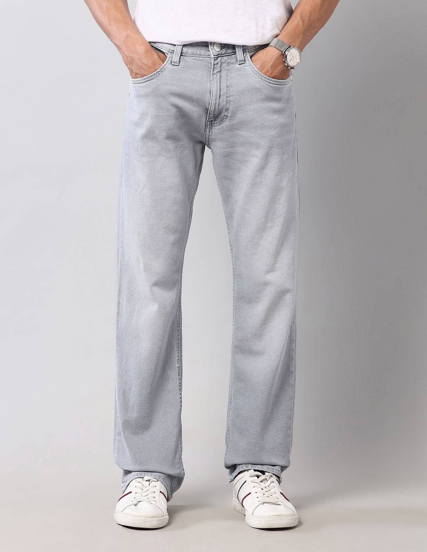 U.S. Polo Assn. Denim Co. Connor Bootcut Fit Grey Vintage Jeans