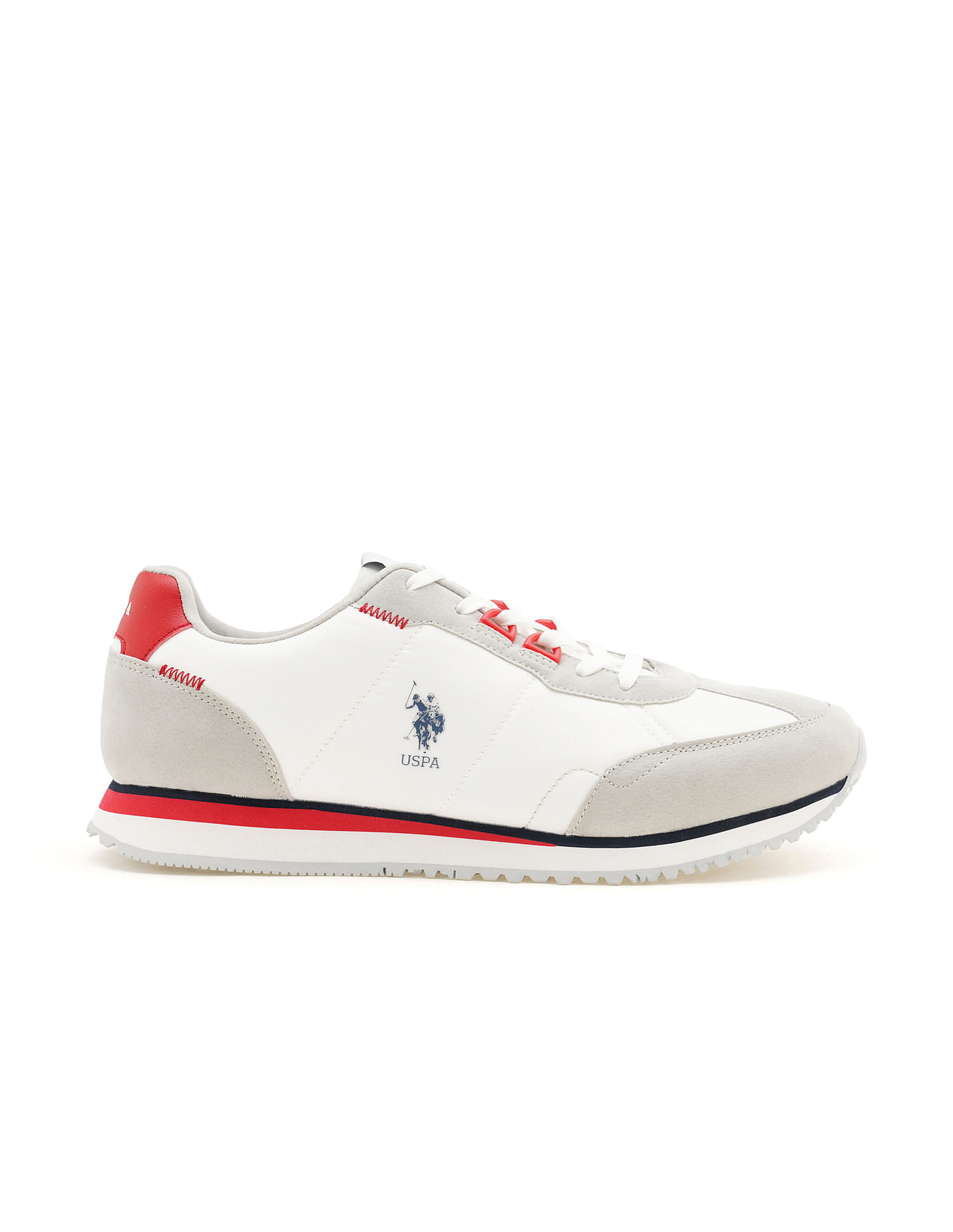U.S. Polo Assn. Men Hutton Off White Retro Joggers Sneakers