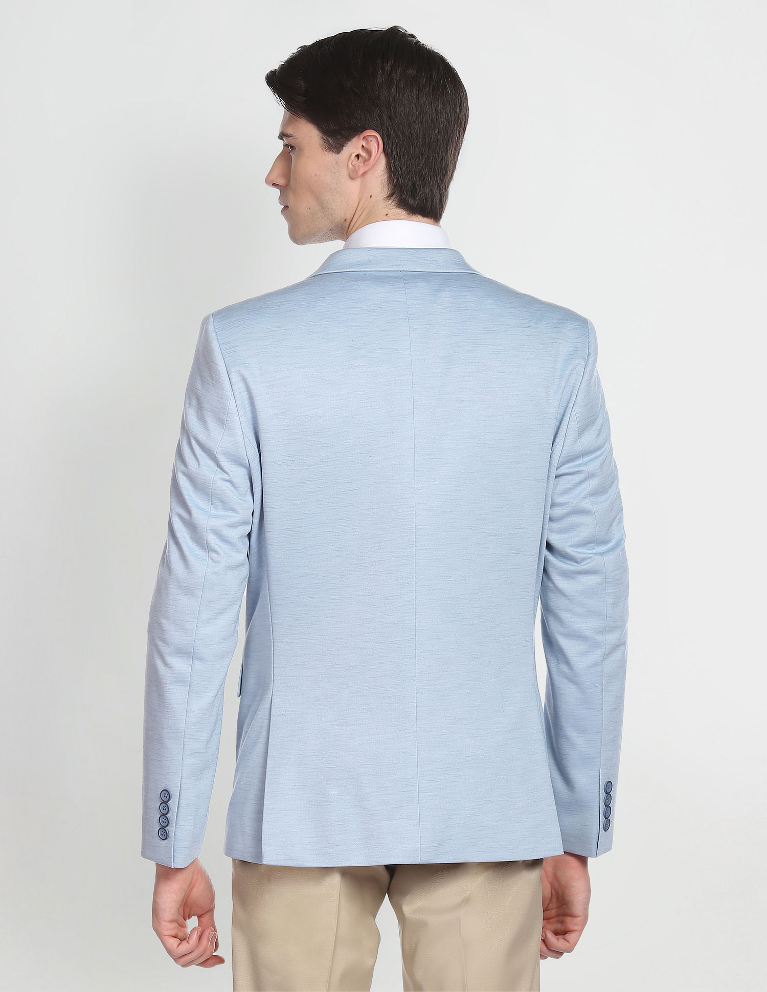 Arrow Zero Calorie Slim Fit Heathered Blazer