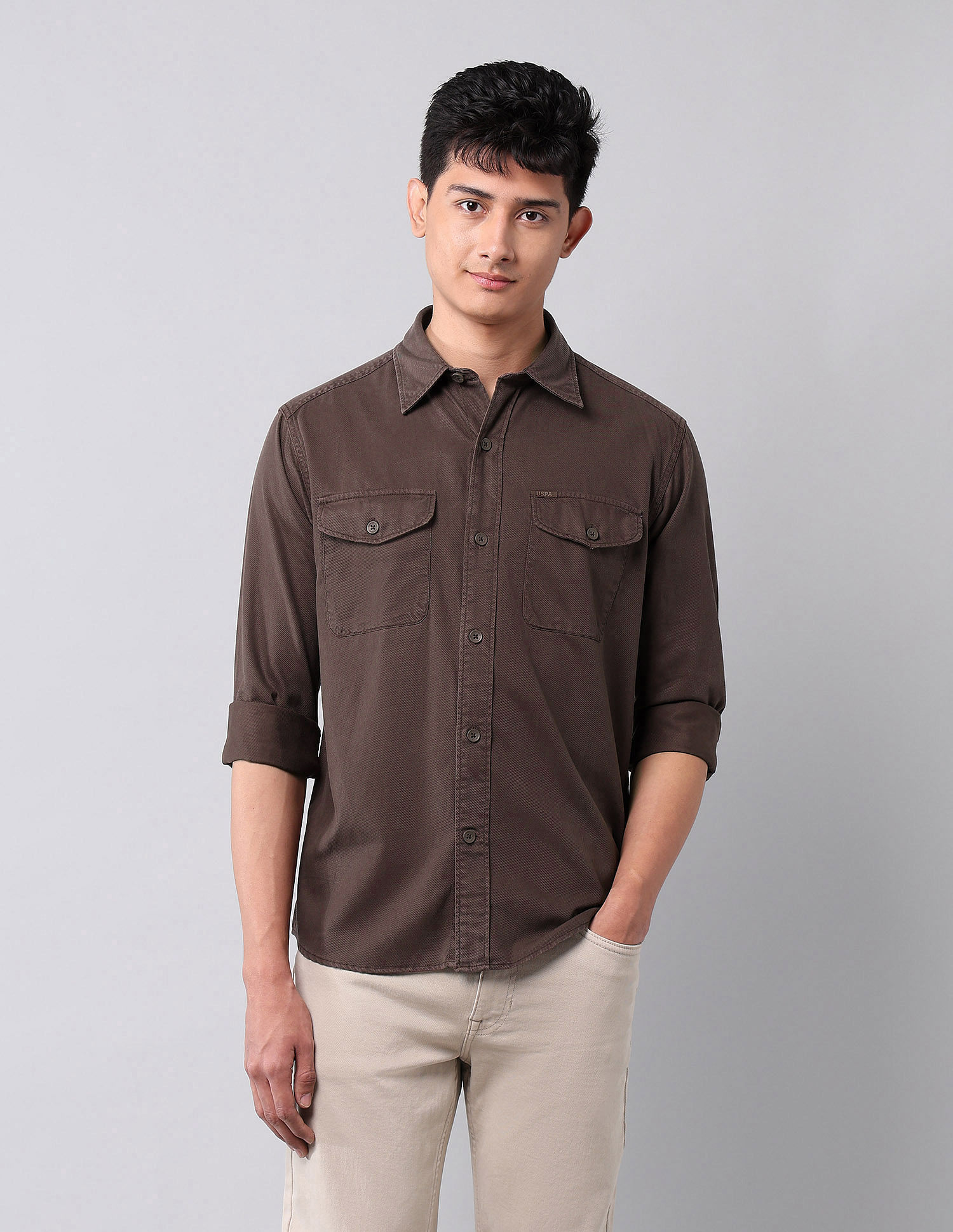 U.S. Polo Assn. Denim Co. Comfort Fit Twill Shirt