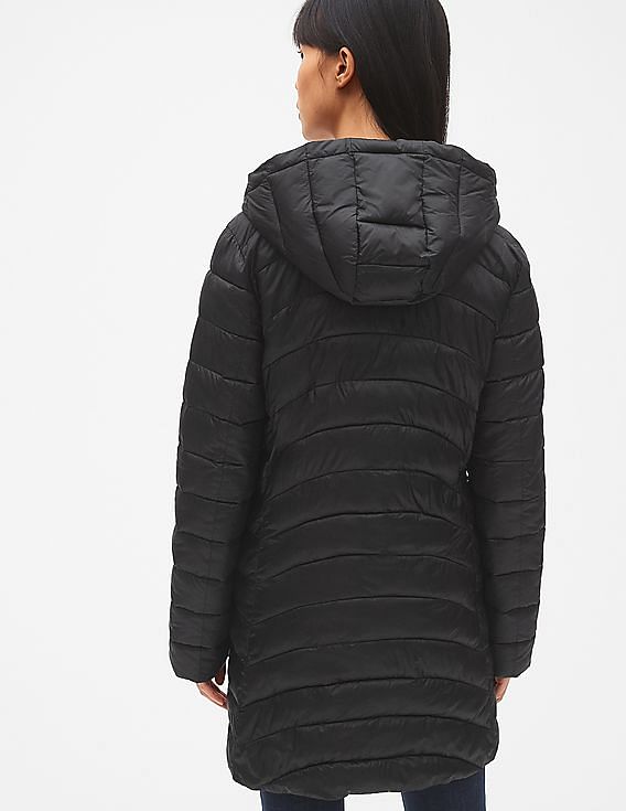 Gap longline hooded puffer jacket online