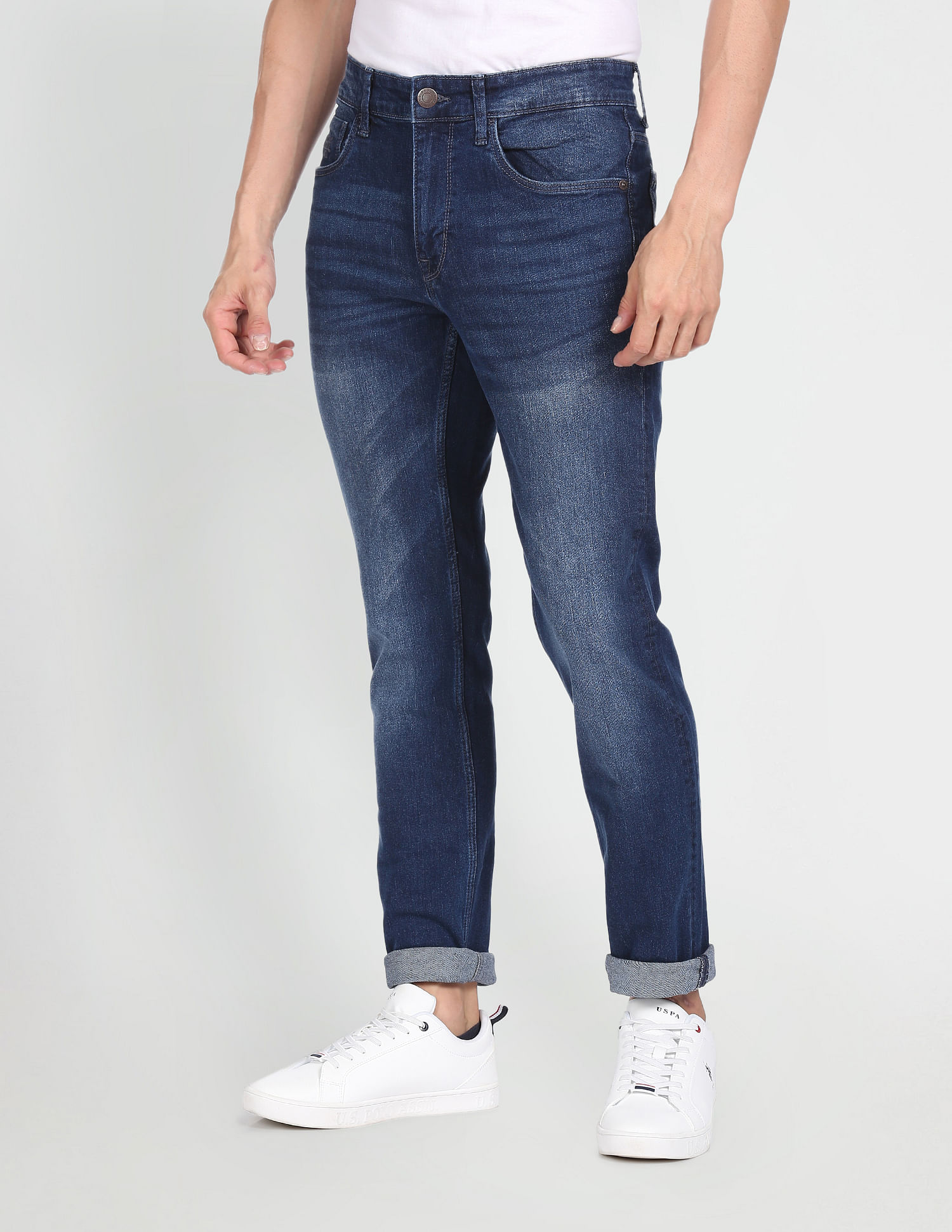 U.S. Polo Assn. Denim Co. Slim Tapered Fit Blue Jeans