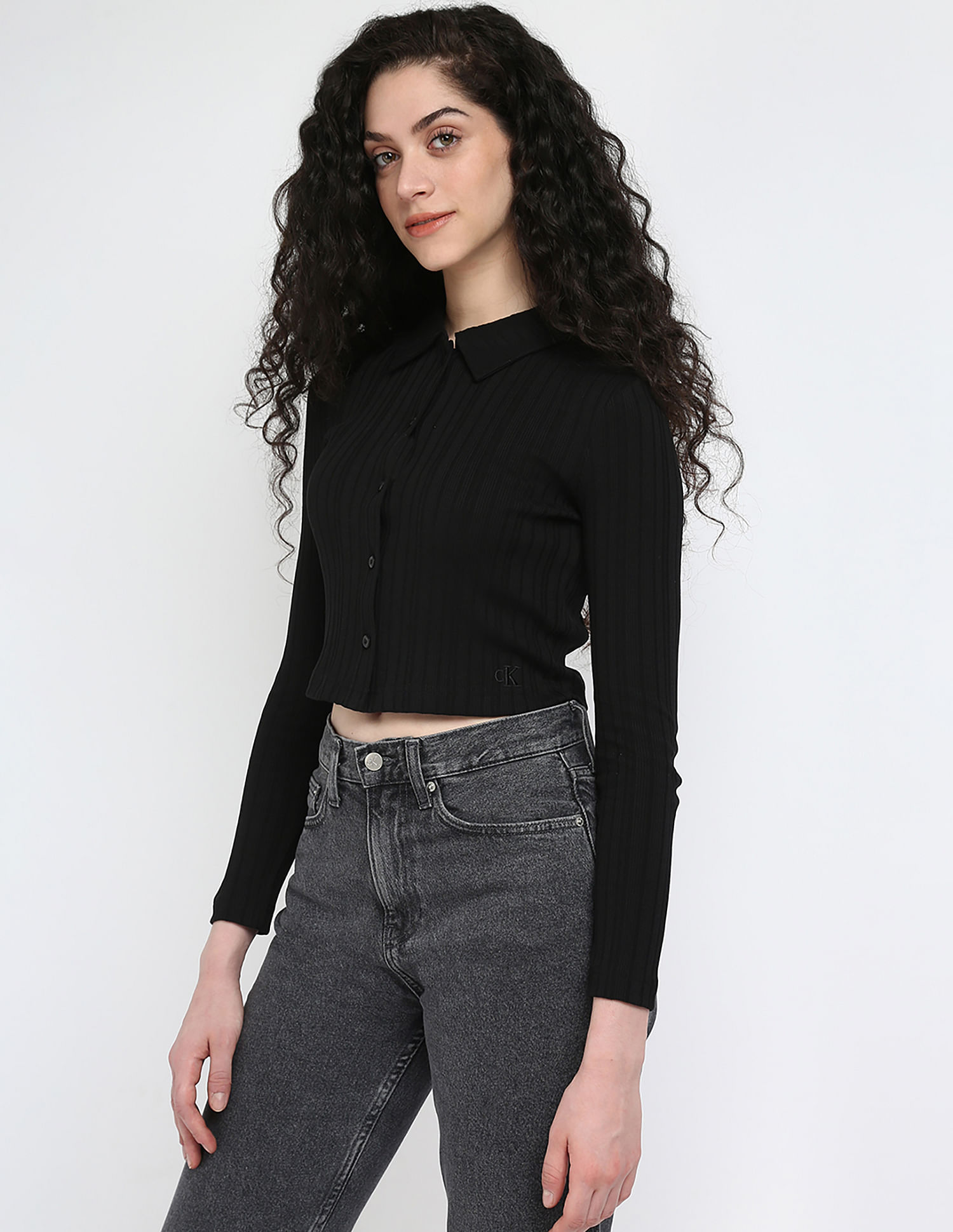 Calvin Klein Jeans Polo Rib Slim Fit Top