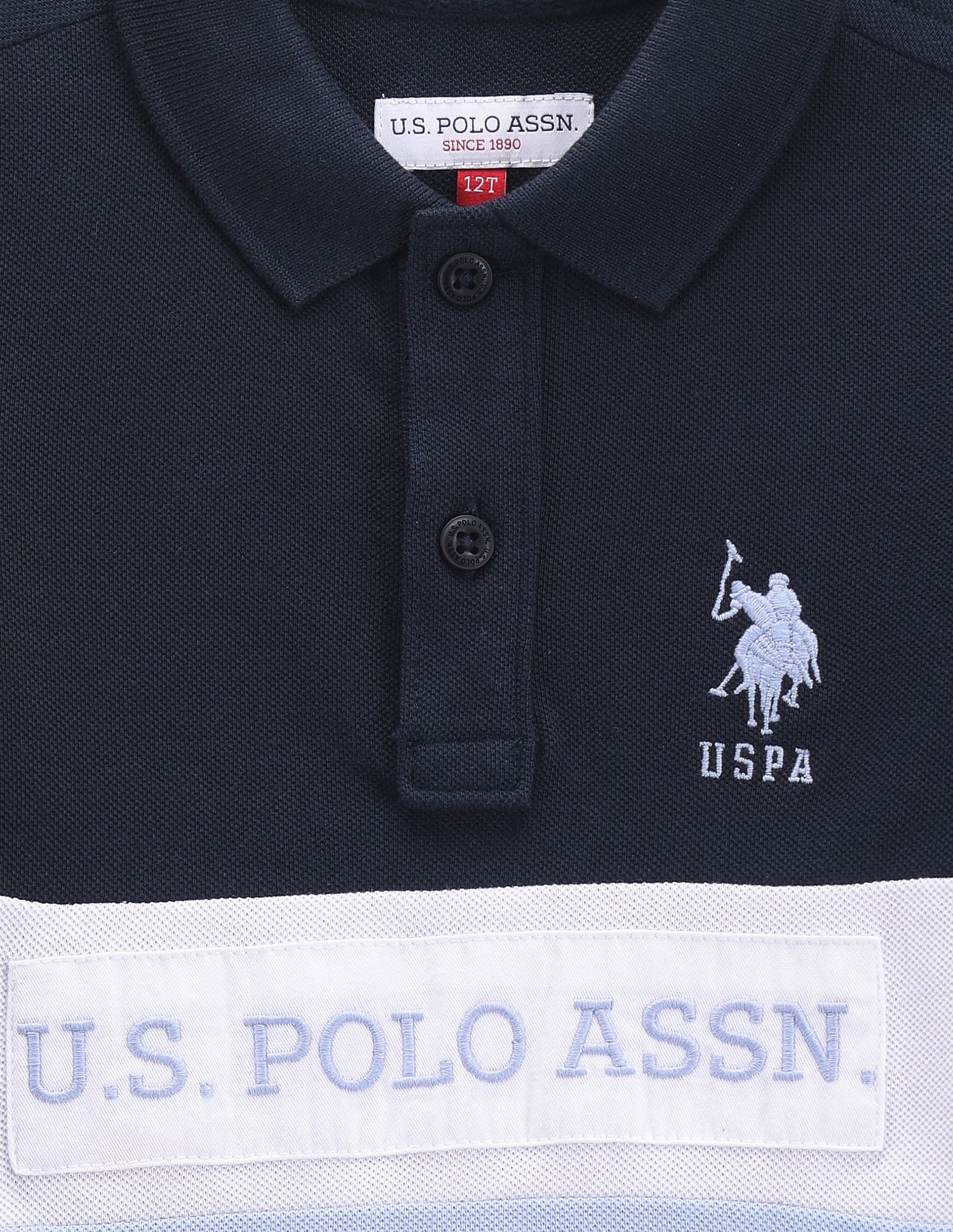U.S. Polo Assn. Kids Boys Colour Block Polo Shirt