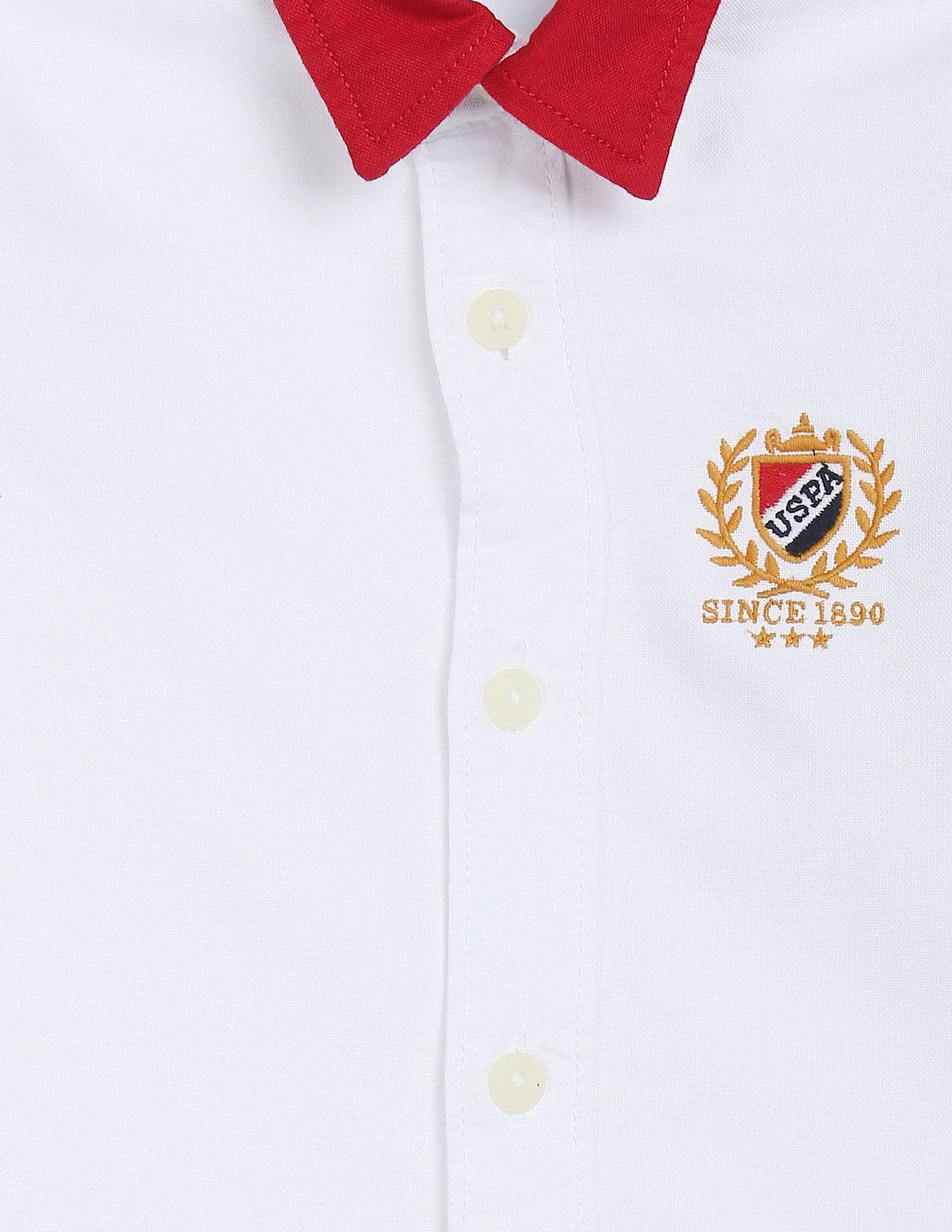 U.S. Polo Assn. Kids Boys Colour Block Festive Shirt