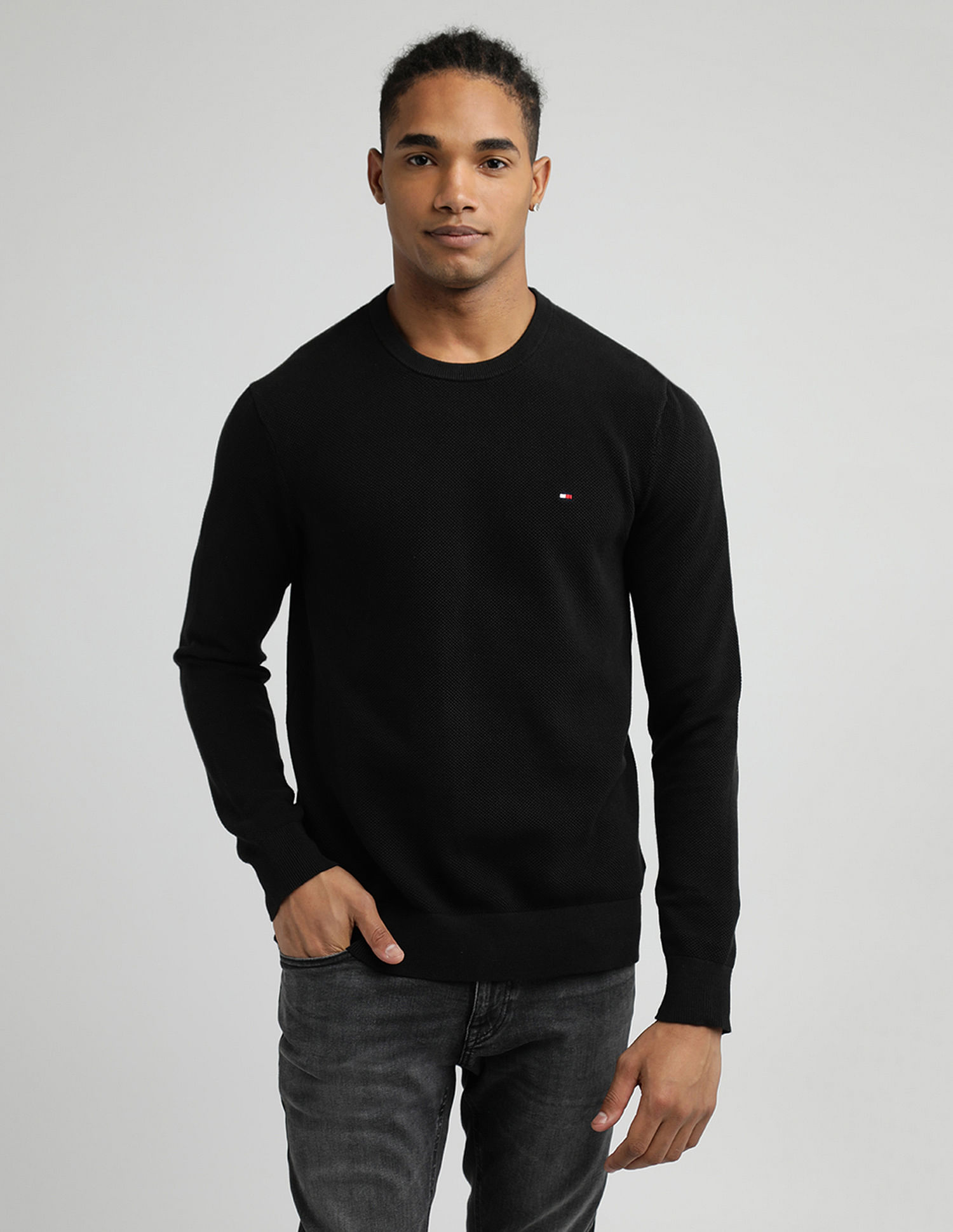 Tommy Hilfiger Essential Structure Crew Neck Sweater