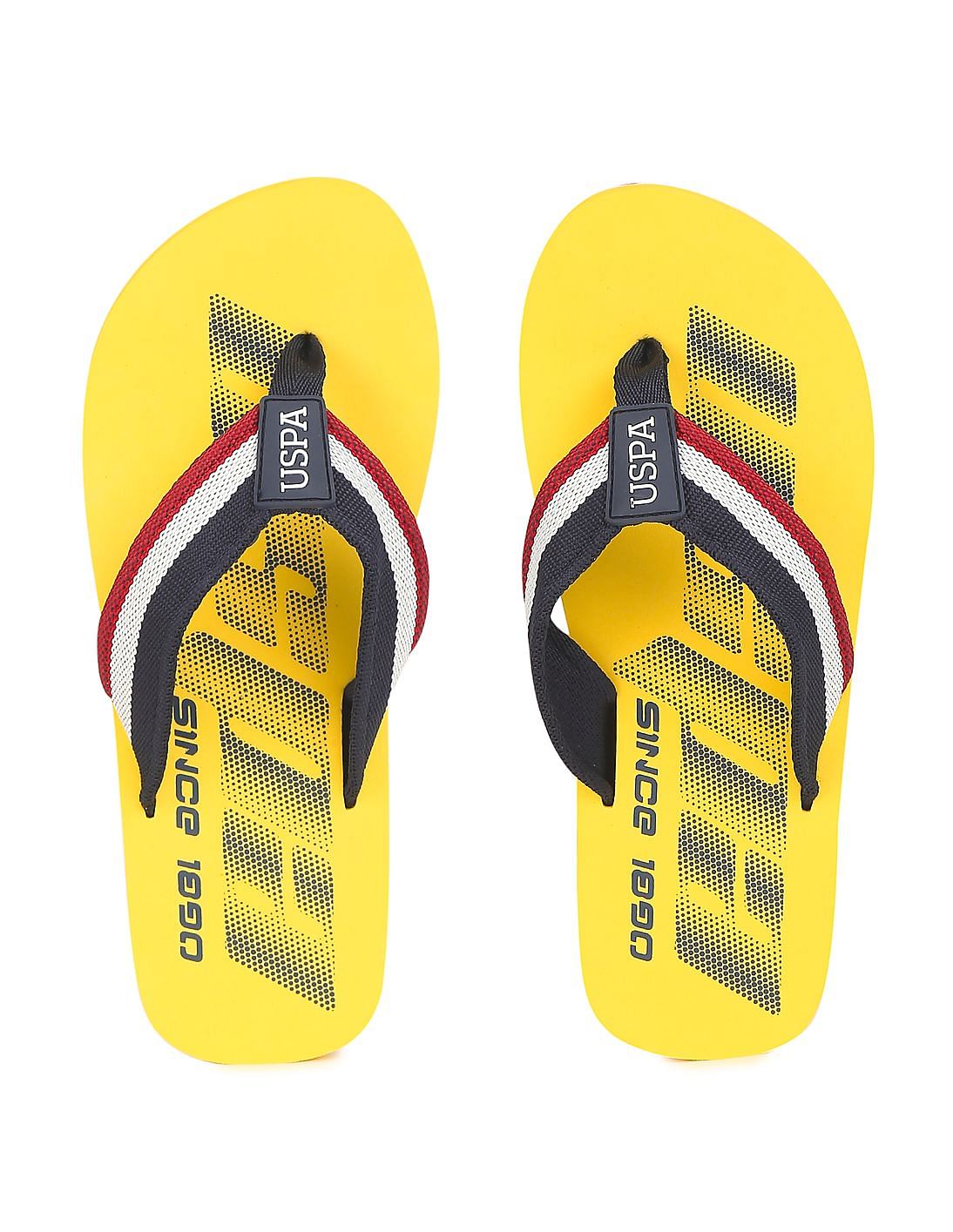 Buy U.S. Polo Assn. V Strap Solid Flip Flops NNNOW