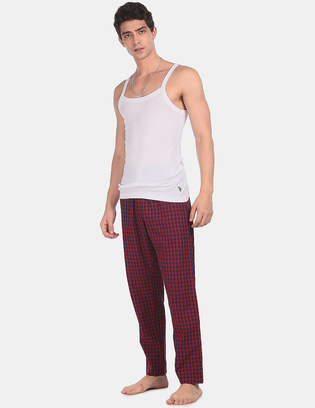 USPA Innerwear Round Neck Cotton I636 Vest - Pack Of 1
