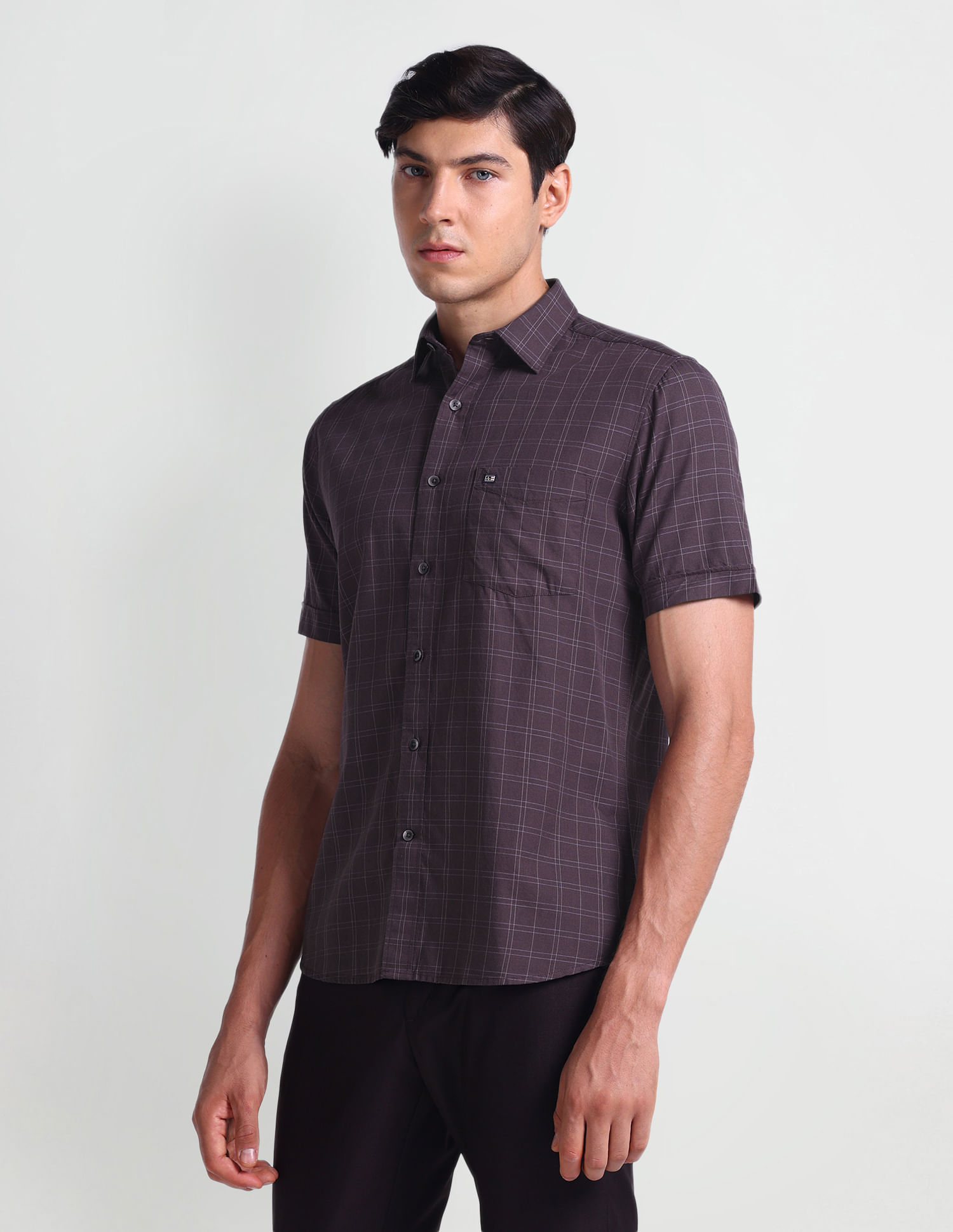 Arrow Sports Tartan Check Classic Fit Shirt