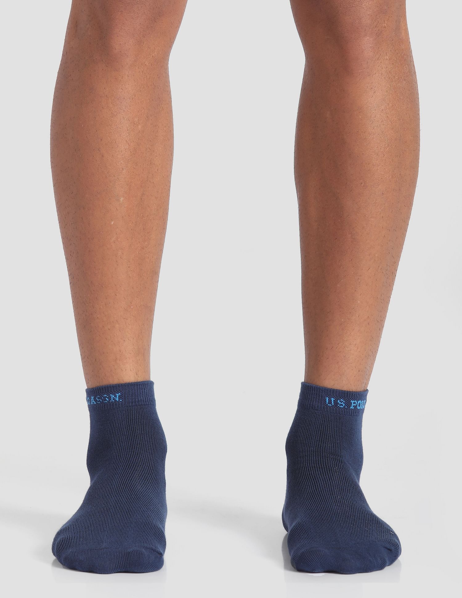 USPA Innerwear Ankle Length Stretch I646 Socks - Pack Of 3