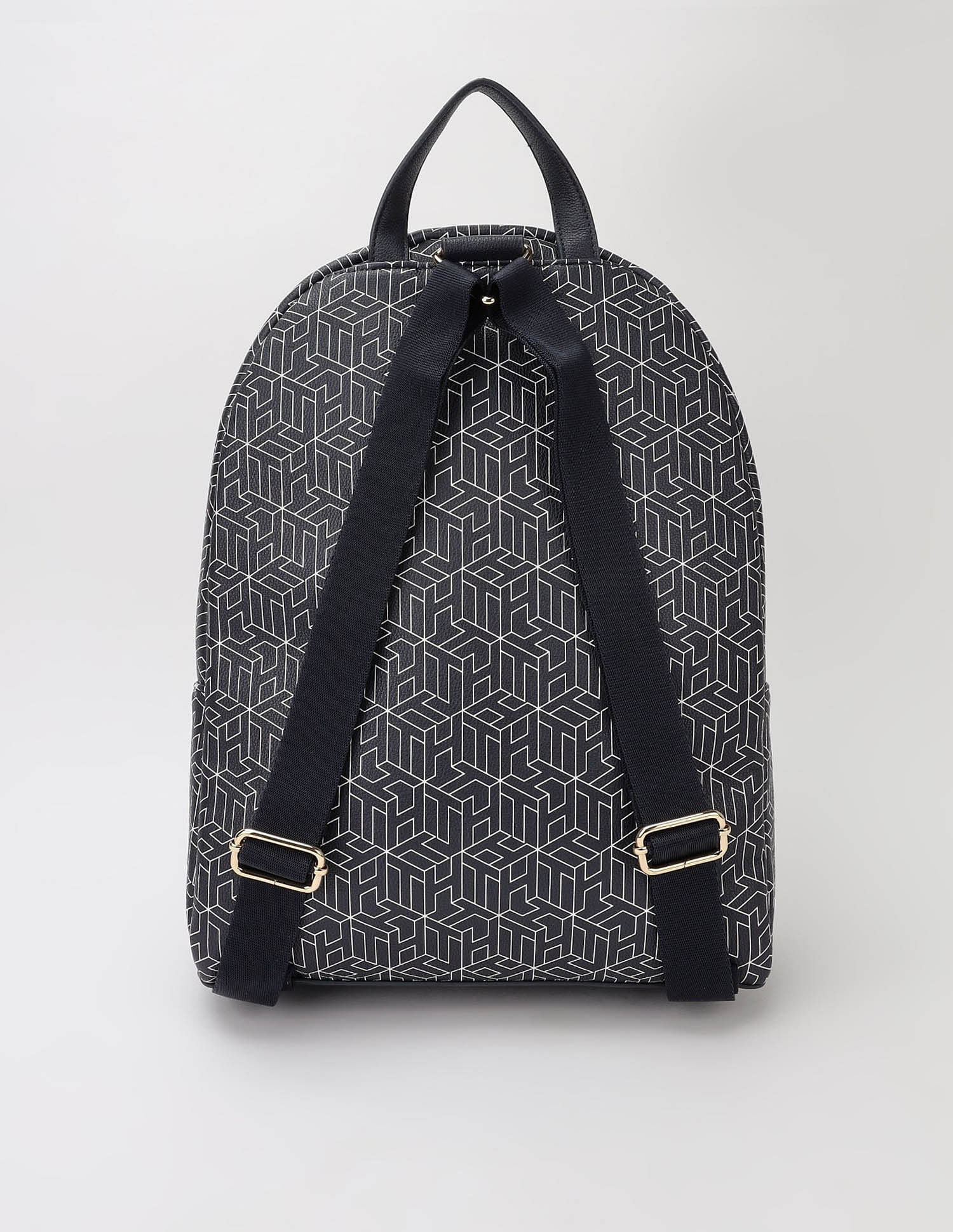Tommy Hilfiger Logo Blue Pu Backpack