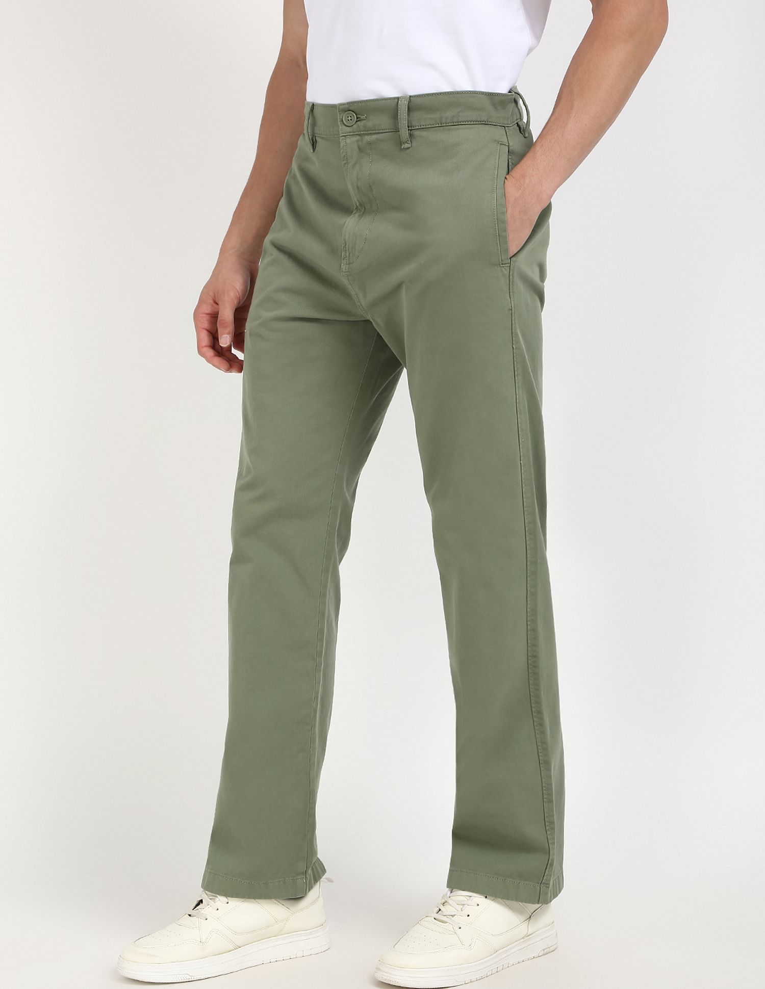 Tommy Hilfiger Kids Green Solid Trousers for Stylish Outfits