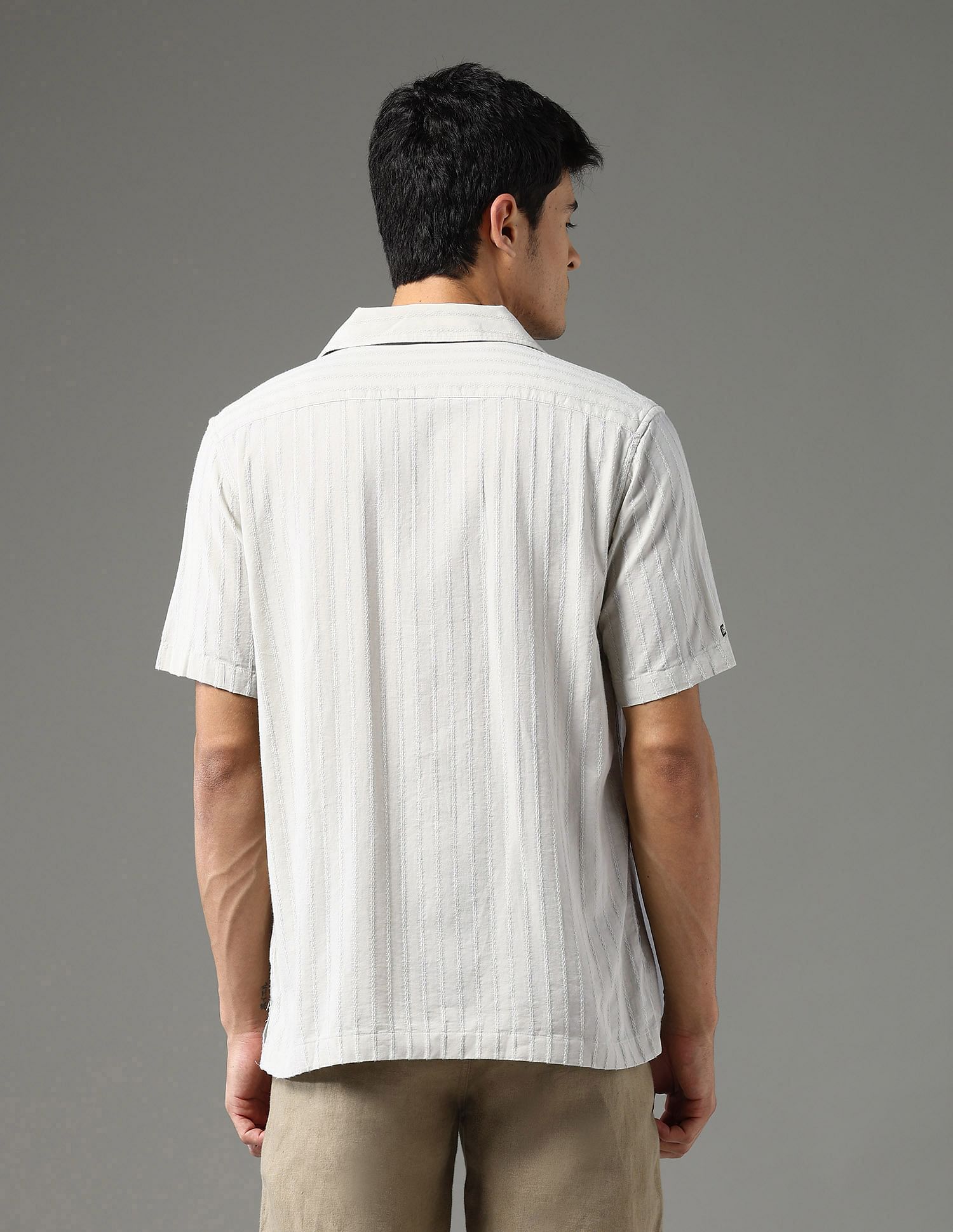 Arrow Sport Textured Regular Fit Night Is Young Shirt