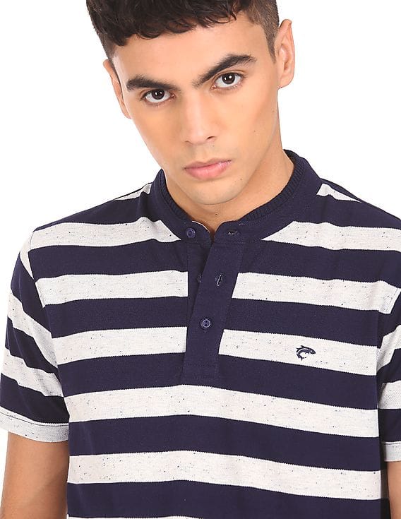 Buy Ruggers Men Navy Short Sleeve 