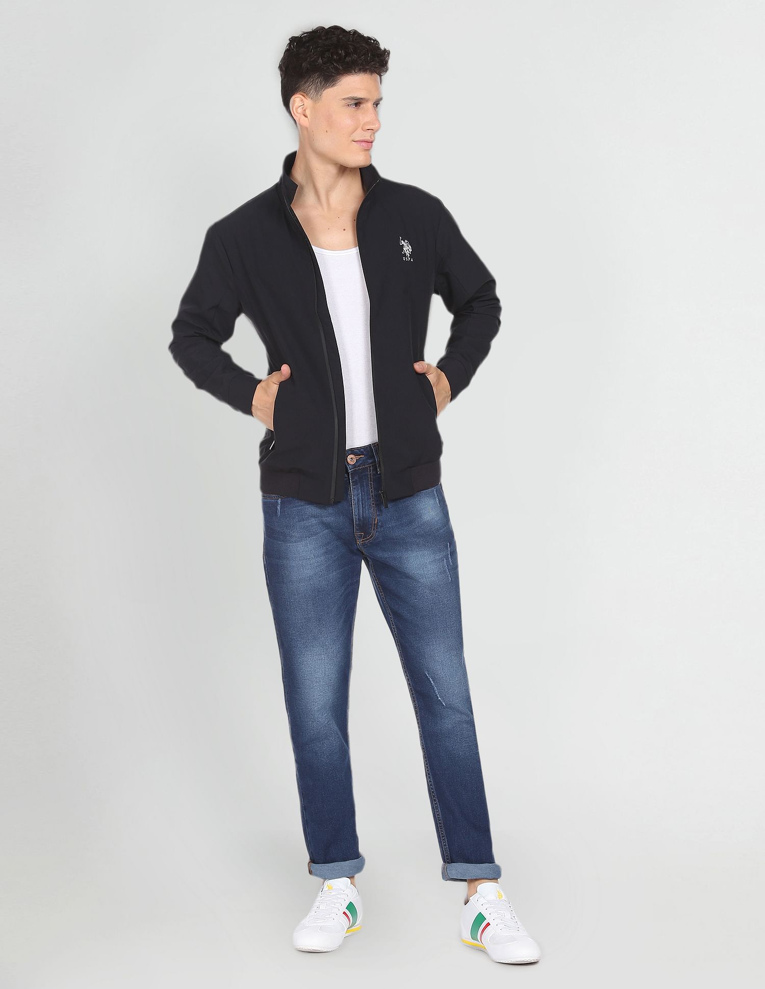 U.S. Polo Assn. Denim Co. Brandon Slim Tapered Fit Blue Jeans