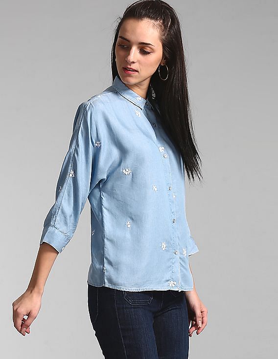 gap womens chambray shirt