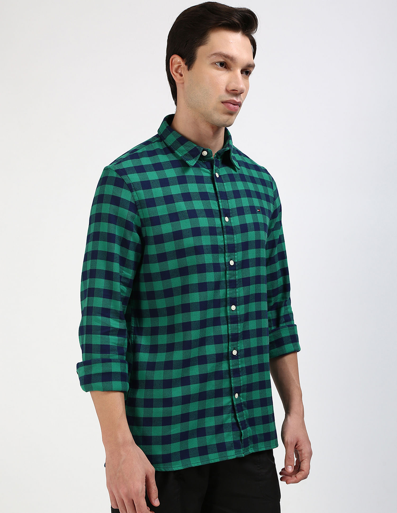 Tommy Hilfiger Brushed Gingham Twill Shirt