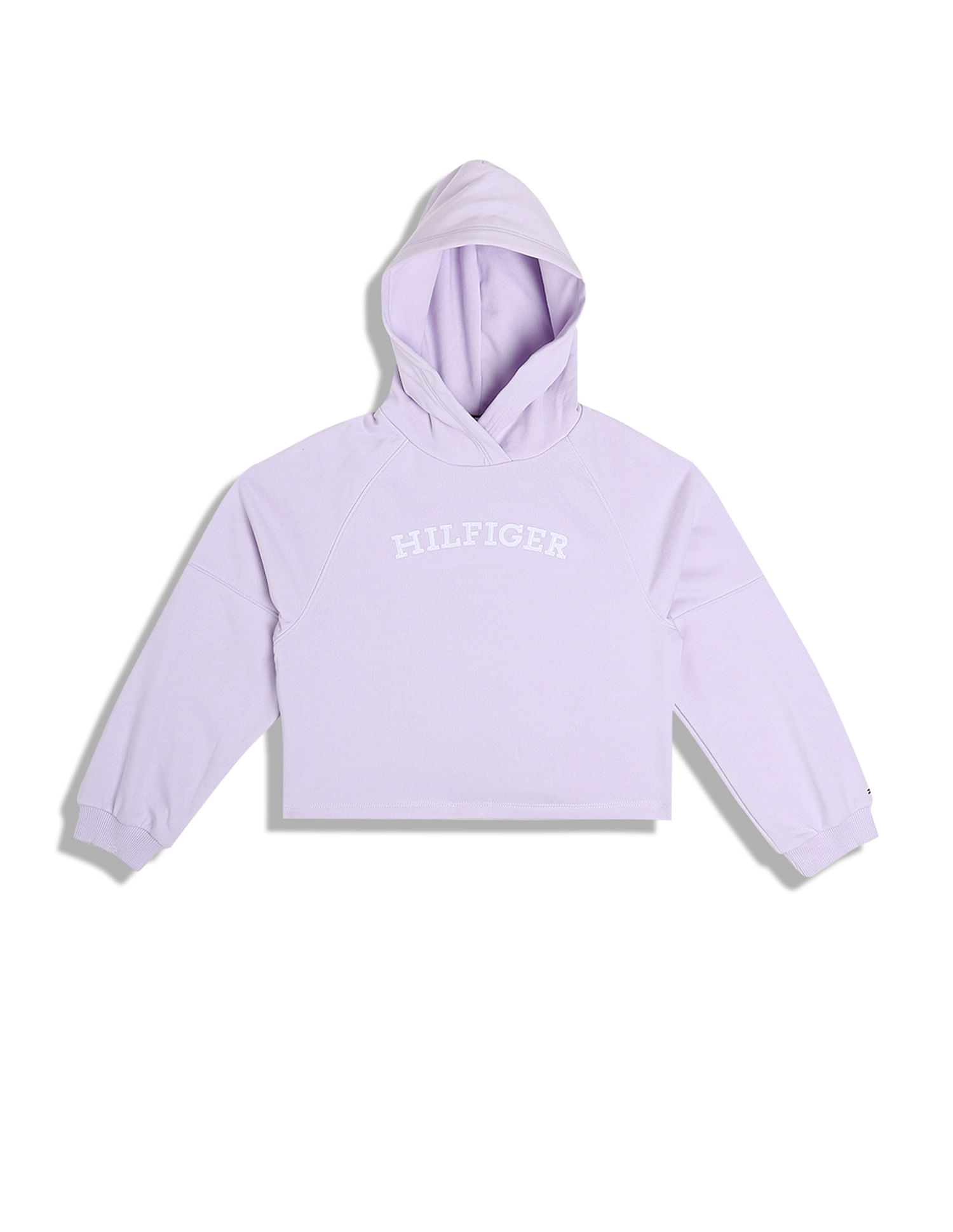 Tommy Hilfiger Kids Girls Sustainable Solid Hooded Sweatshirt