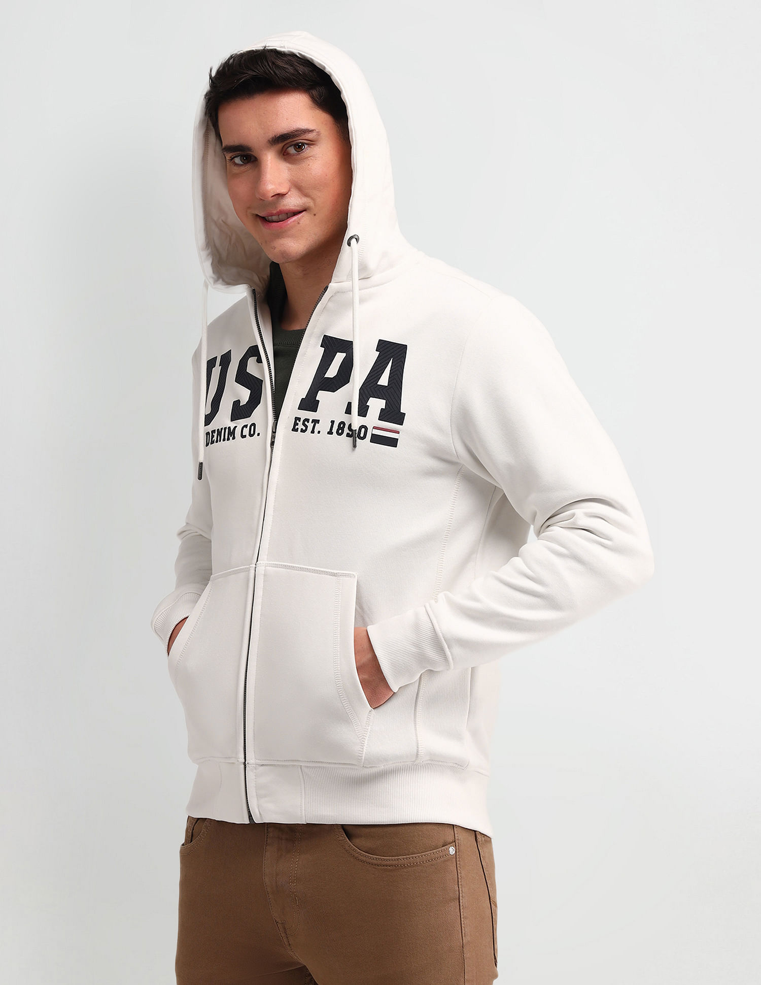 U.S. Polo Assn. Denim Co. Brand Printed Regular Fit Sweatshirt