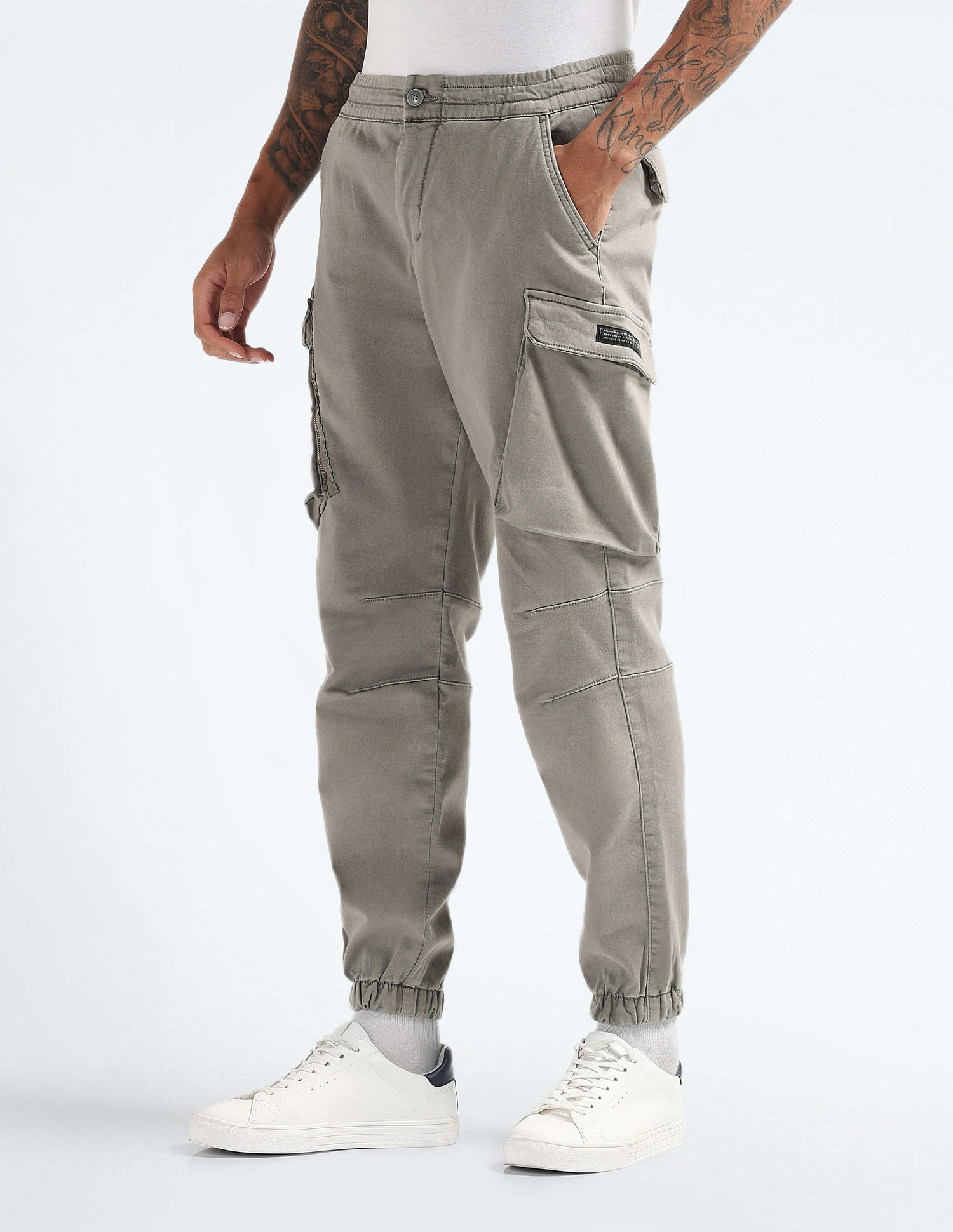 Flying Machine Relaxed Twill Cargo Trousers