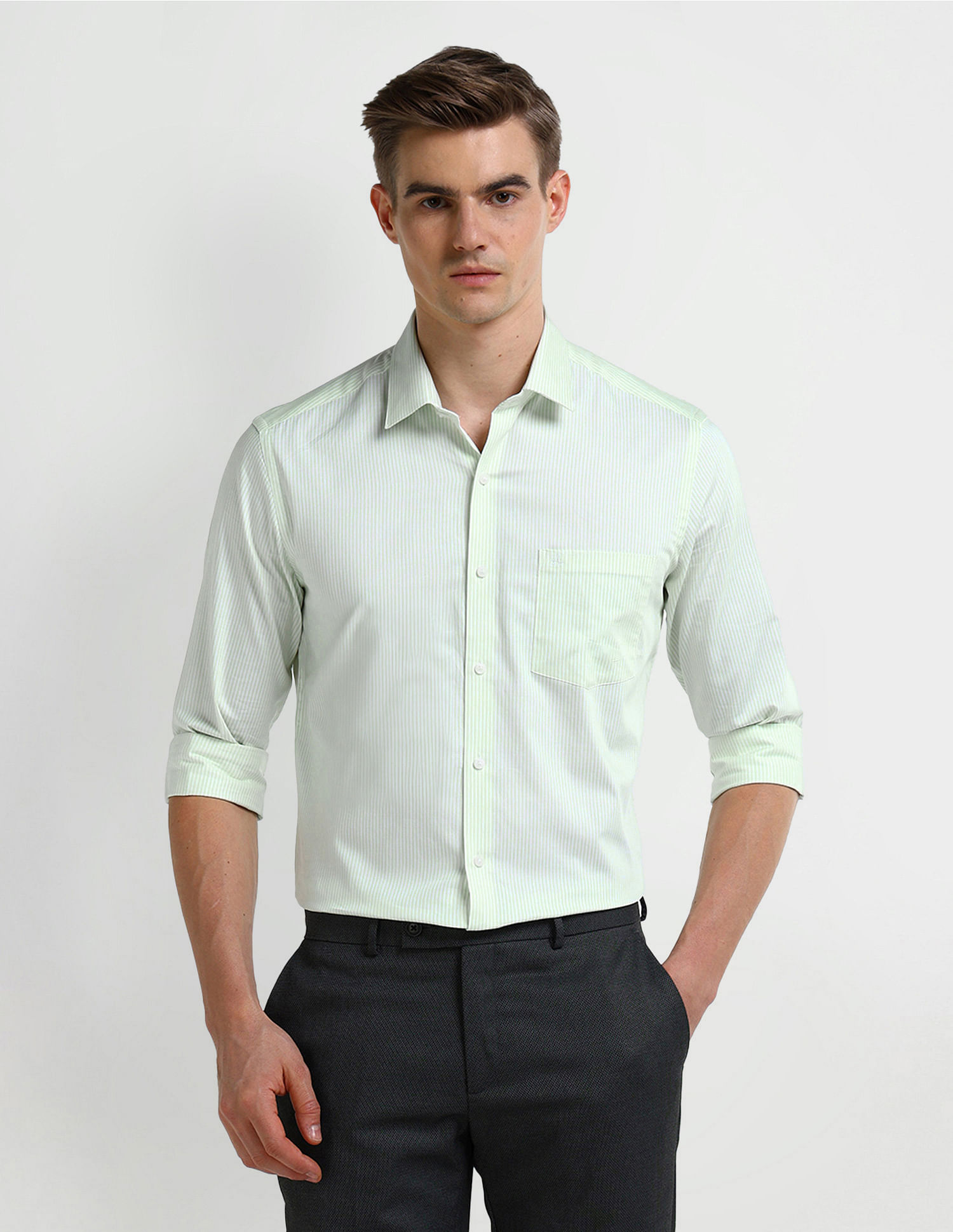 Arrow Manhattan Slim Fit Twill Shirt