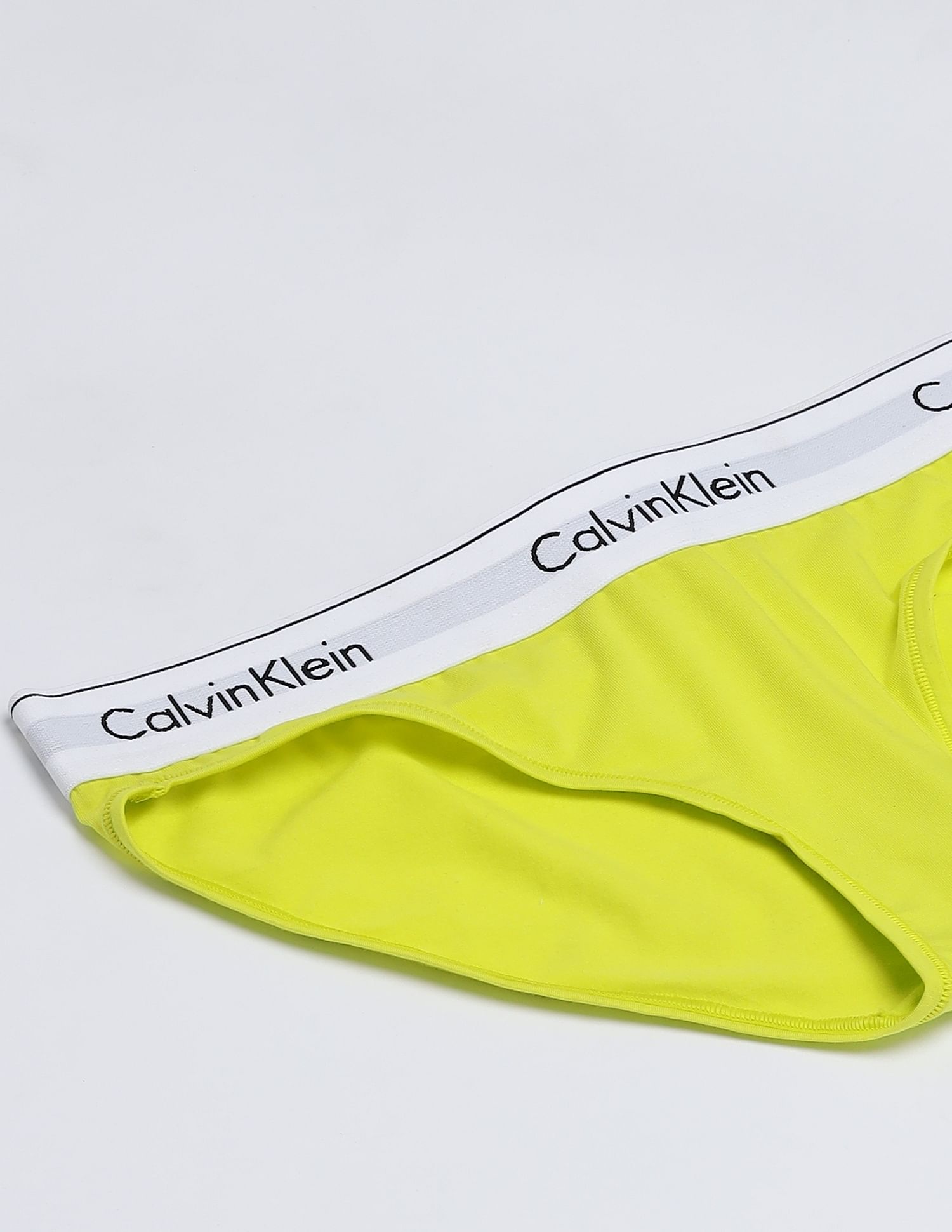 Calvin Klein Underwear Womens Green Solid Panties