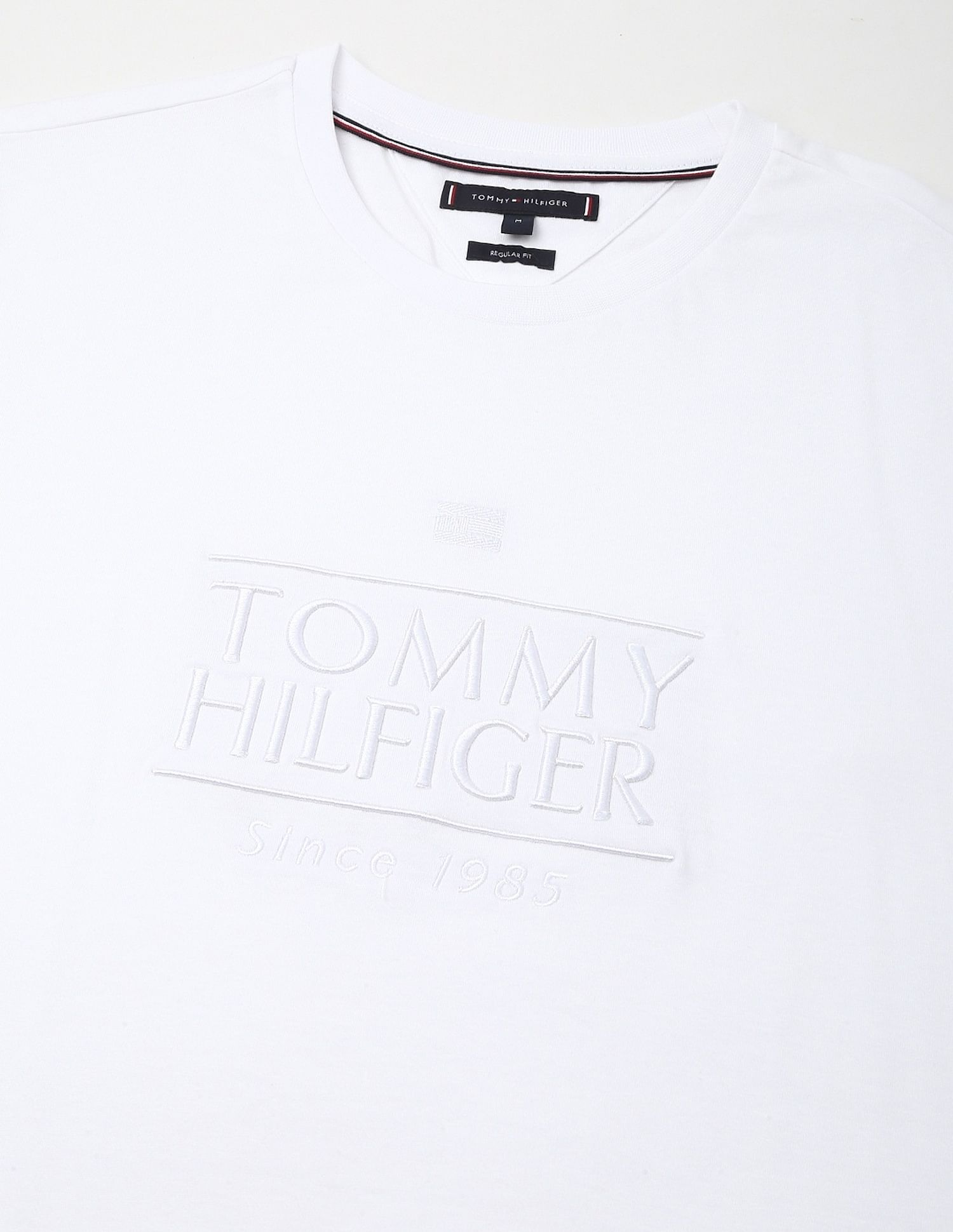 Tommy Hilfiger Embroidered Logo Regular-Fit Cotton T-Shirt