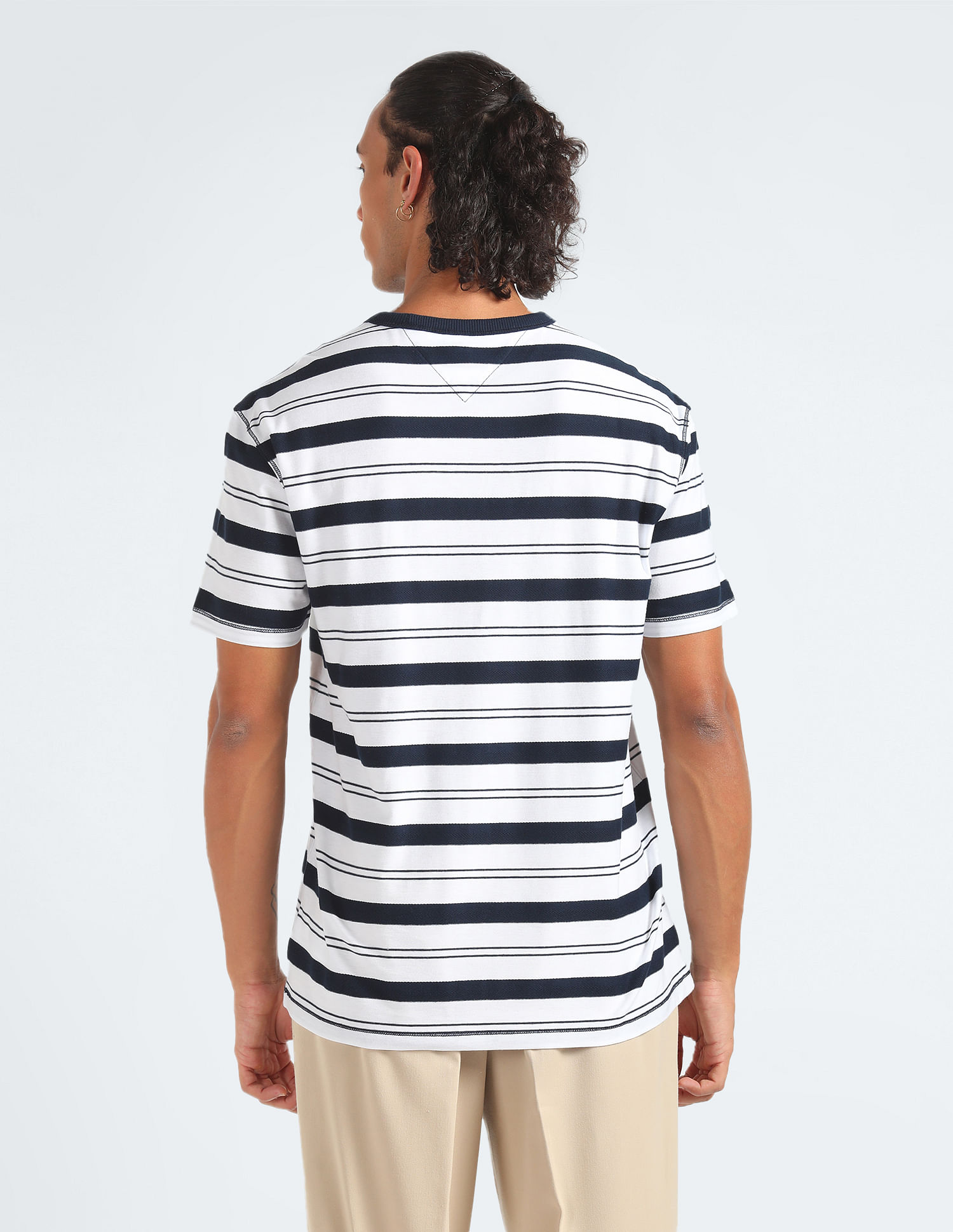 Tommy Hilfiger Transitional Cotton Horizontal Stripe T-Shirt