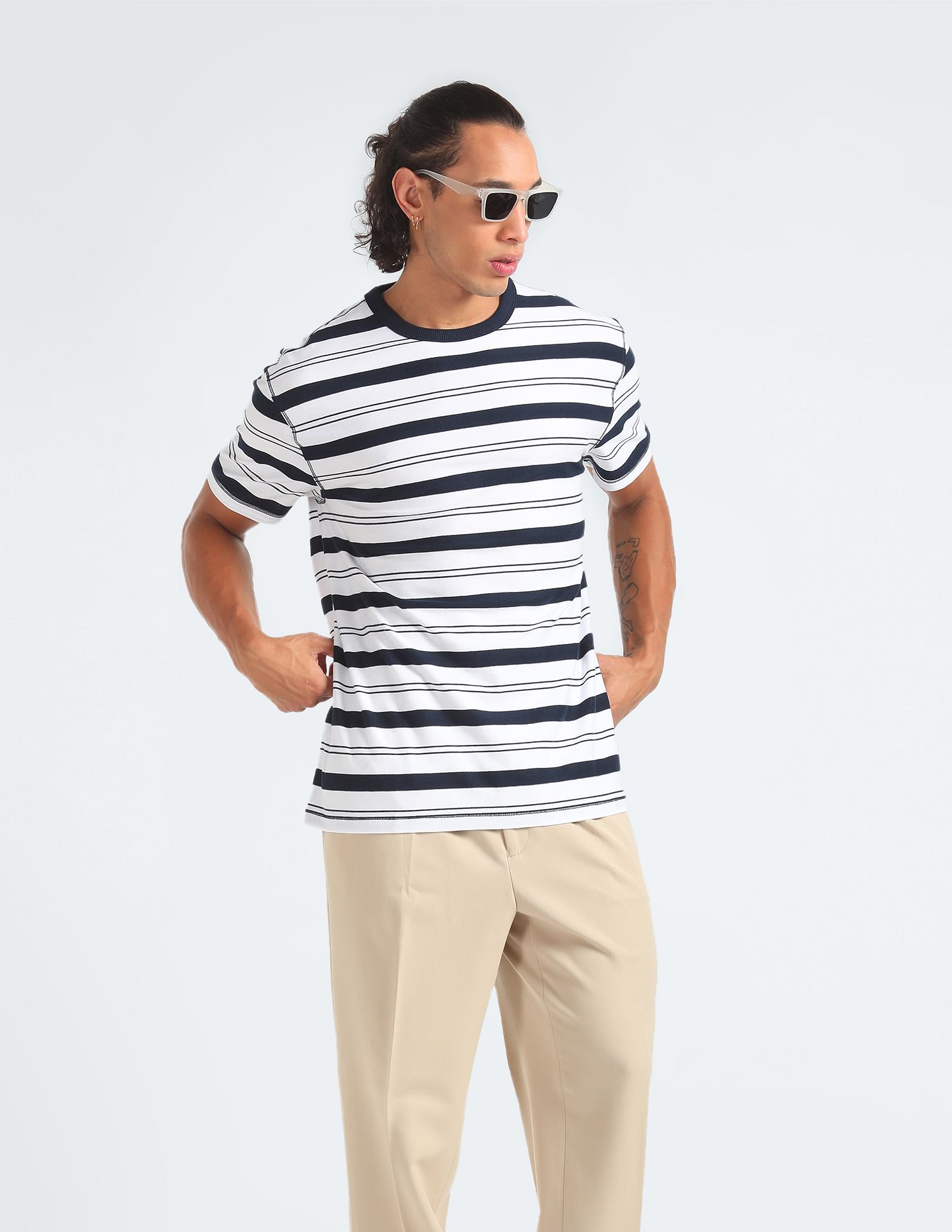 Buy Tommy Hilfiger Transitional Cotton Horizontal Stripe T Shirt NNNOW